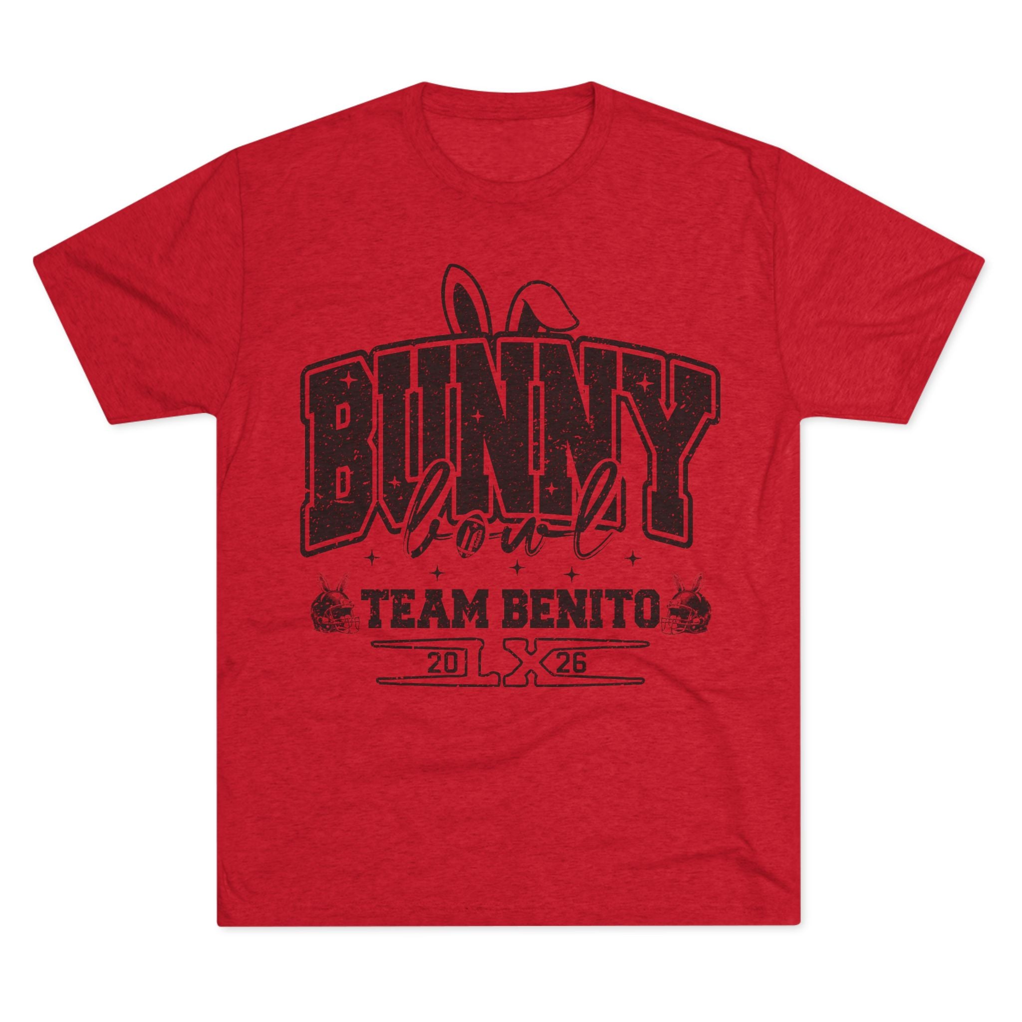 Bunny Bowl Team Benito Tee — Vintage Sports Easter Rabbit Graphic Shirt
