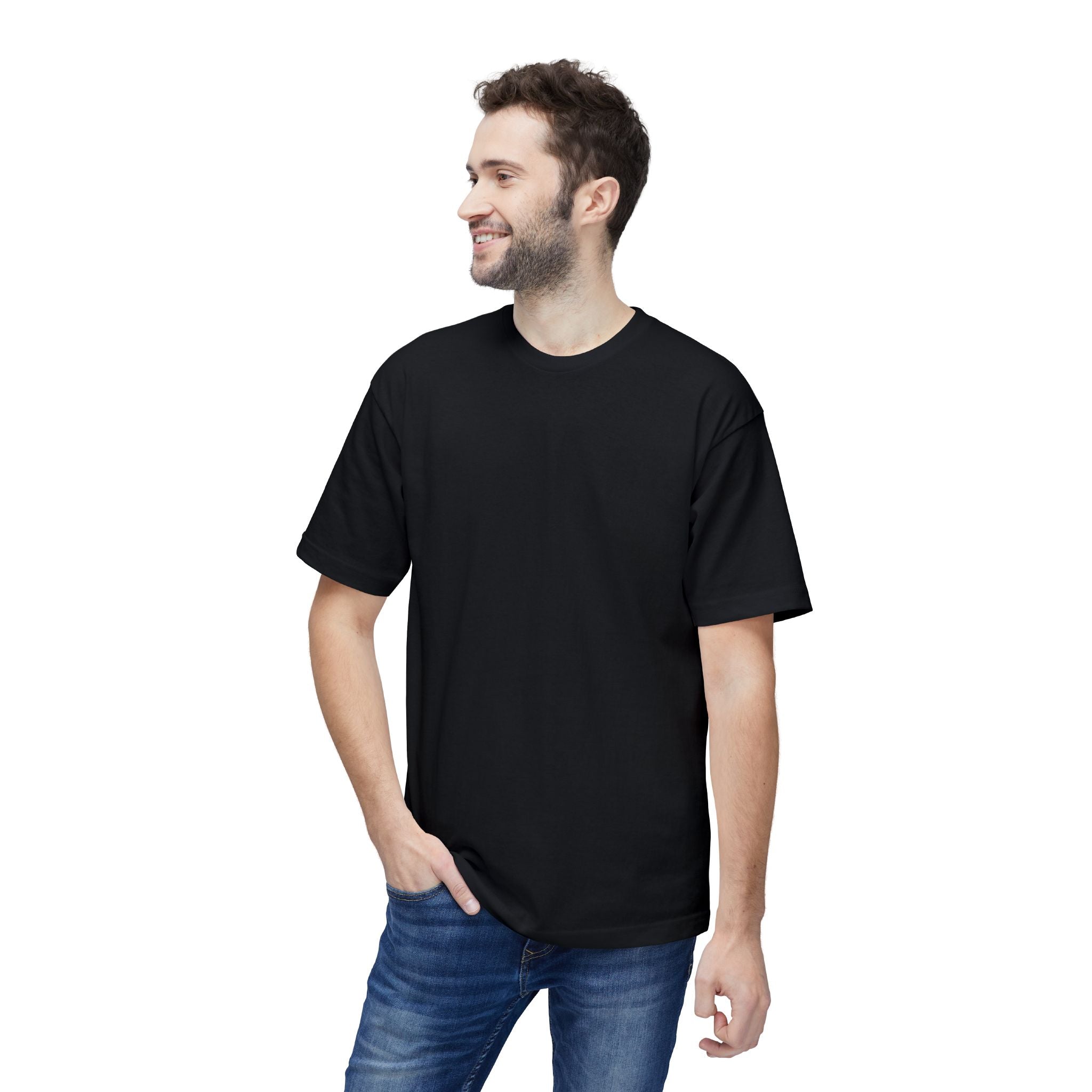 Crown Graphic T-Shirt — Grunge Black Paint Crown Back Print