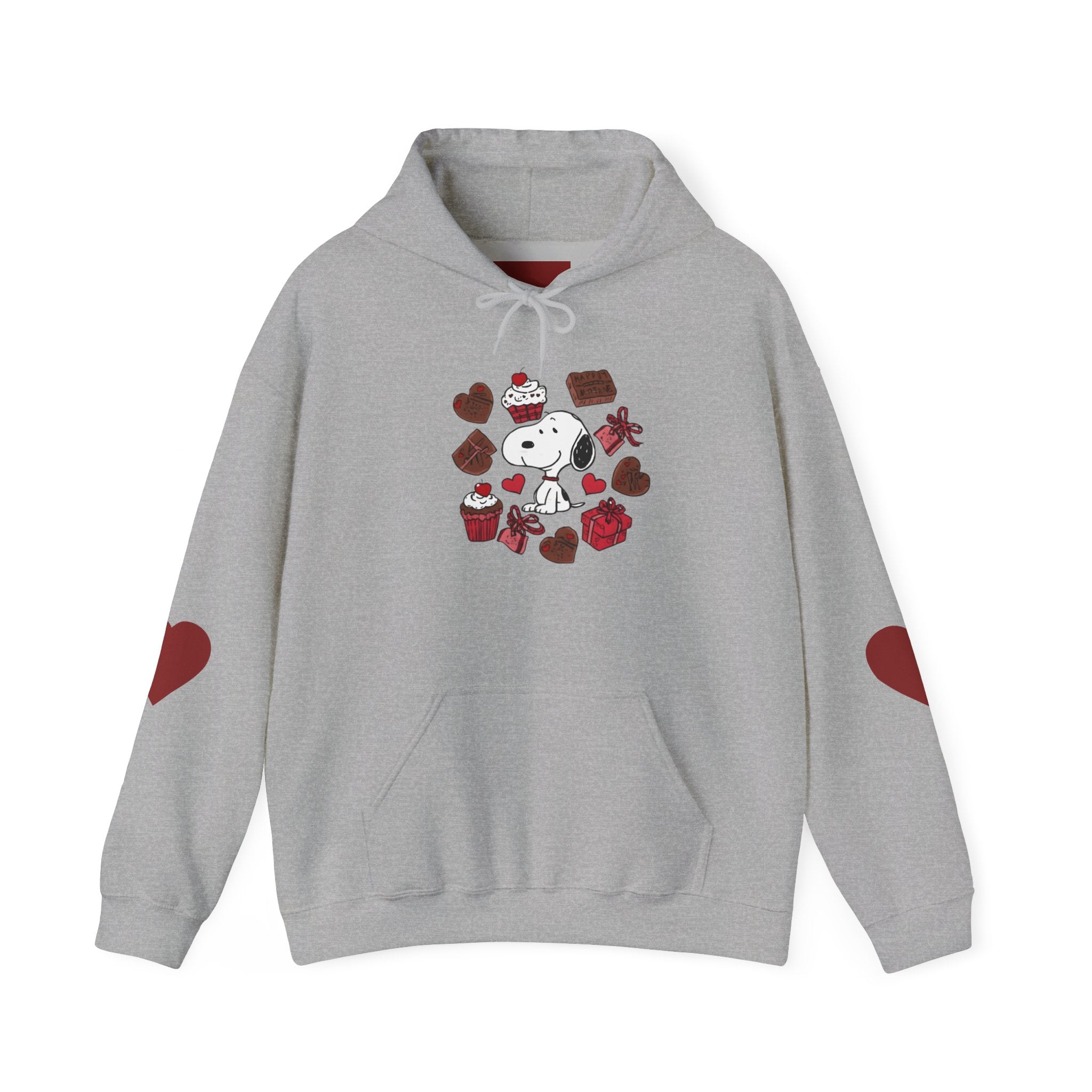 Snoopy Valentine Heart Hoodie | Cute Chocolate Cupcake Love Design