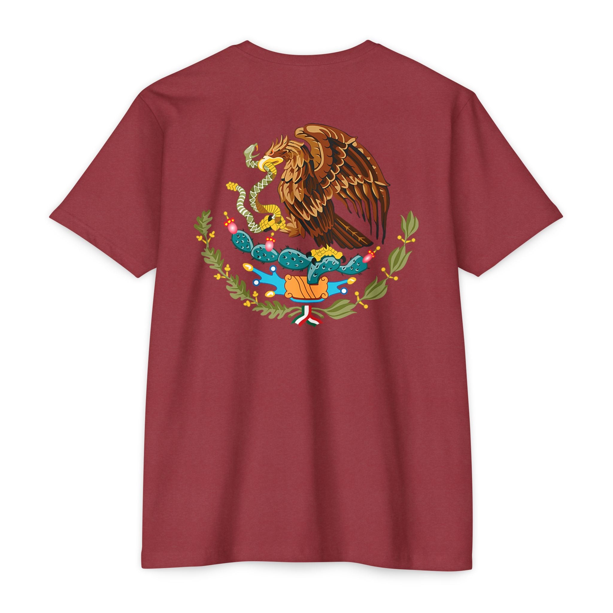 Mexico Flag T-Shirt — Mexican Eagle Emblem Tee