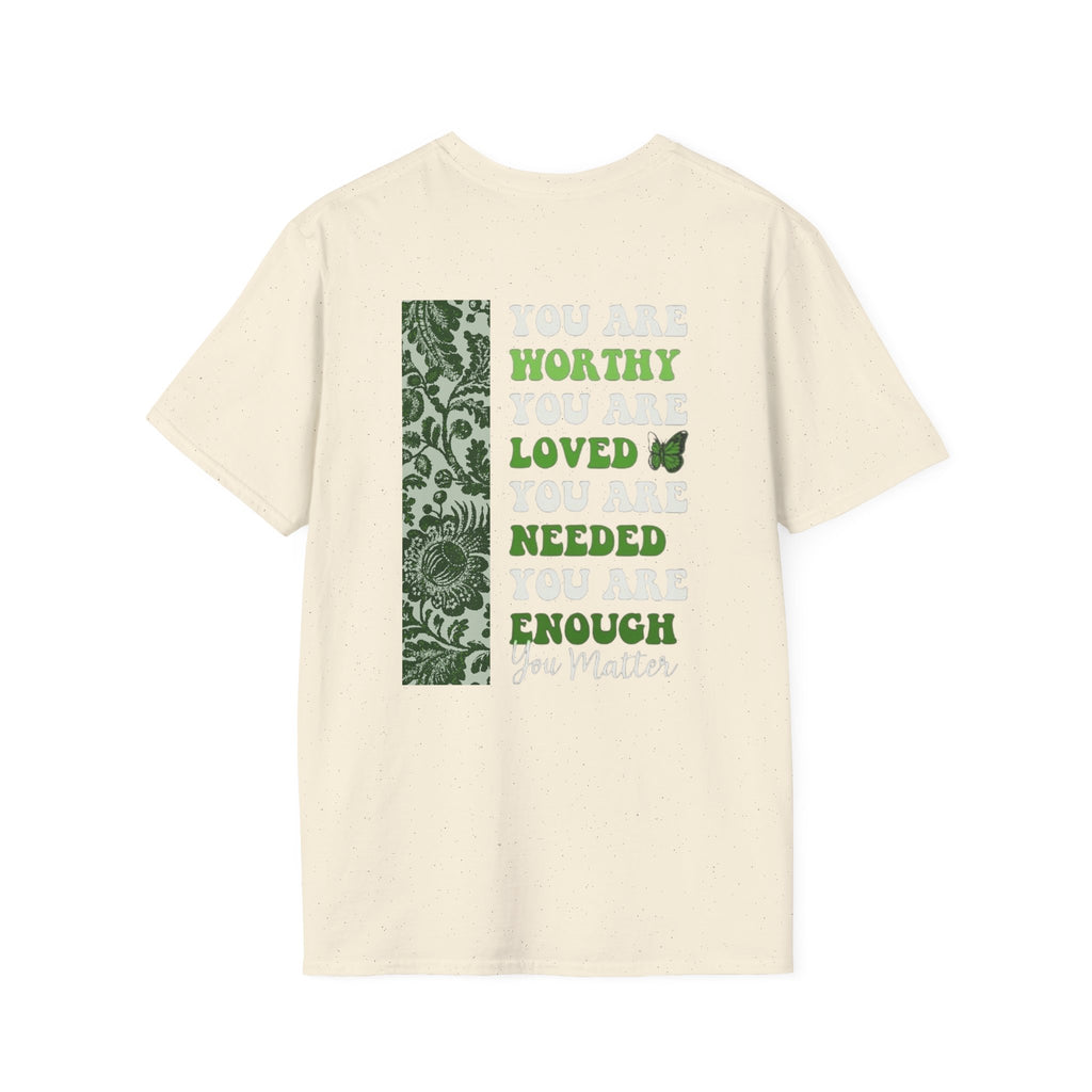 Mental Health Awareness T-Shirt — "It's Okay to Not Be Okay" with Green Ribbon