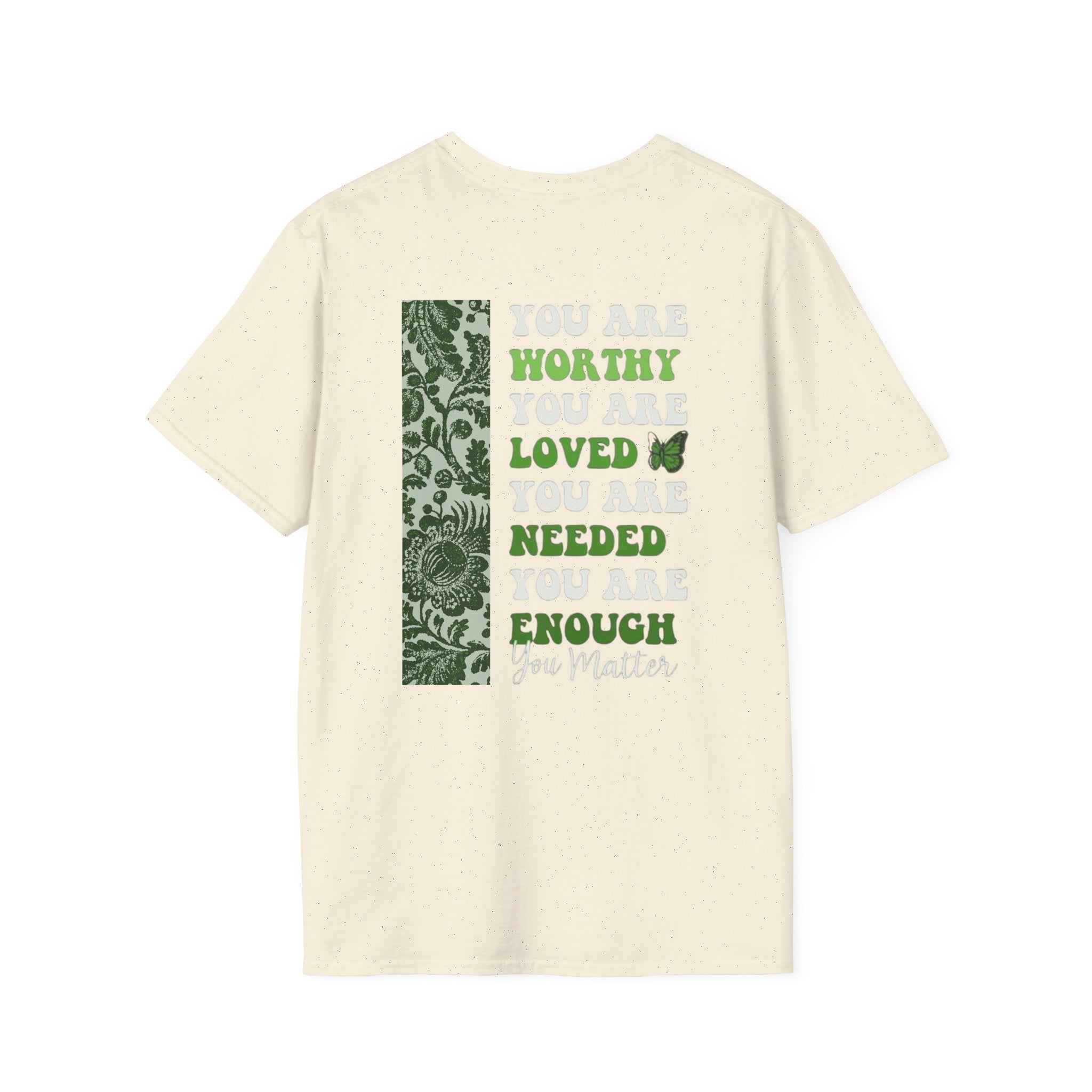 Mental Health Awareness T-Shirt — "It's Okay to Not Be Okay" with Green Ribbon