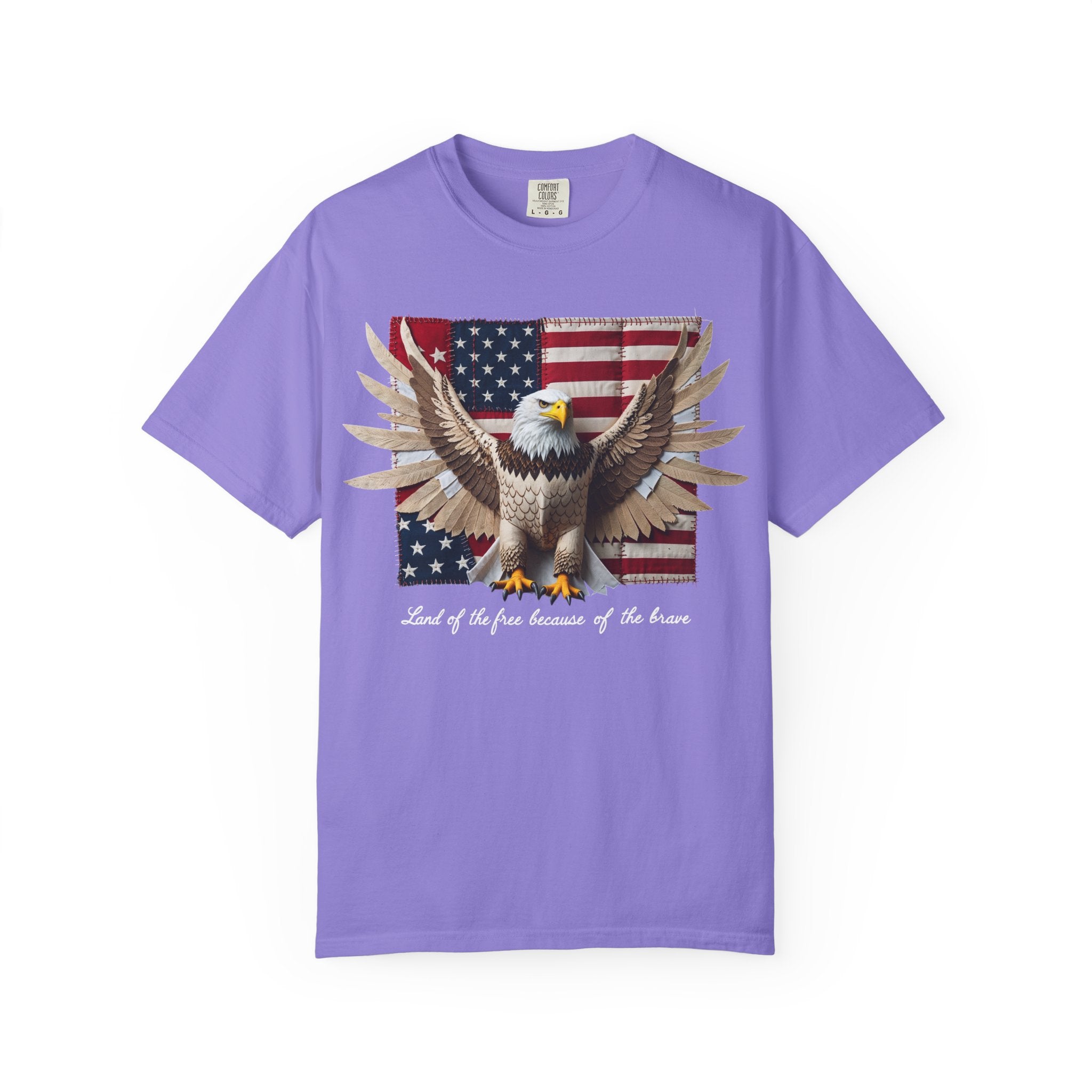 American Eagle Flag T-Shirt – Patriotic Bald Eagle Graphic Tee