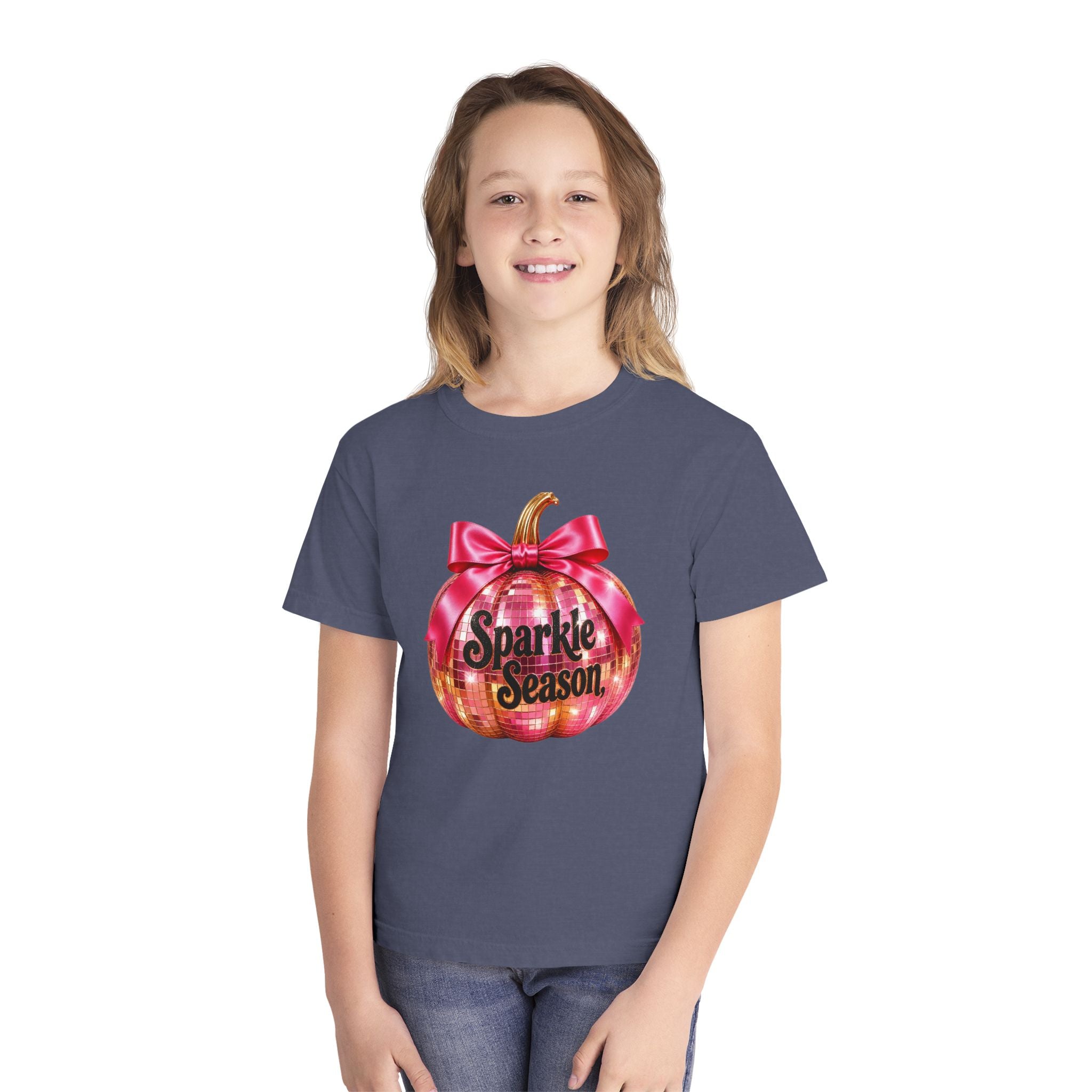 Sparkle Season Pumpkin Youth T‑Shirt