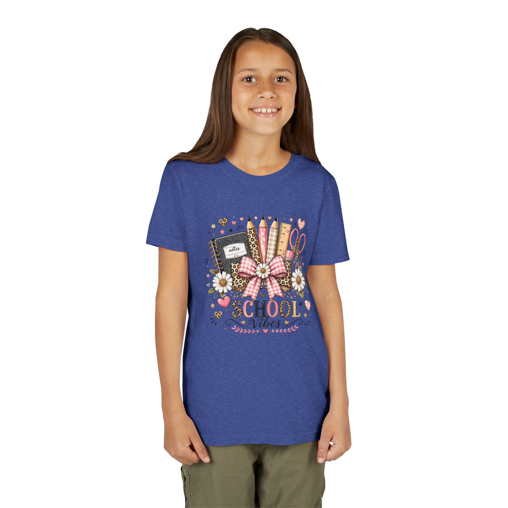 Youth Tee — "School Vibes" Back-to-School Graphic