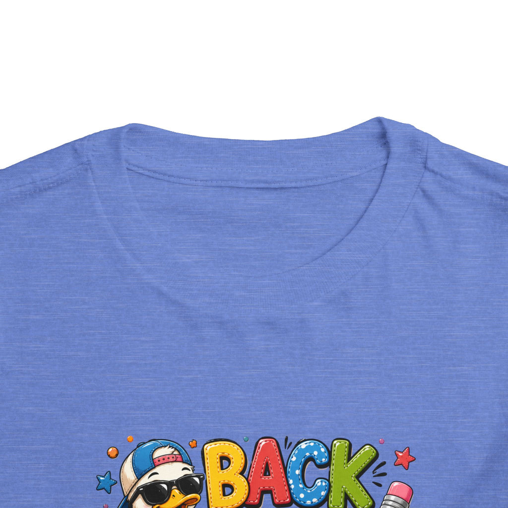 Back to School Toddler Tee — Cute Penguin School Bus Design