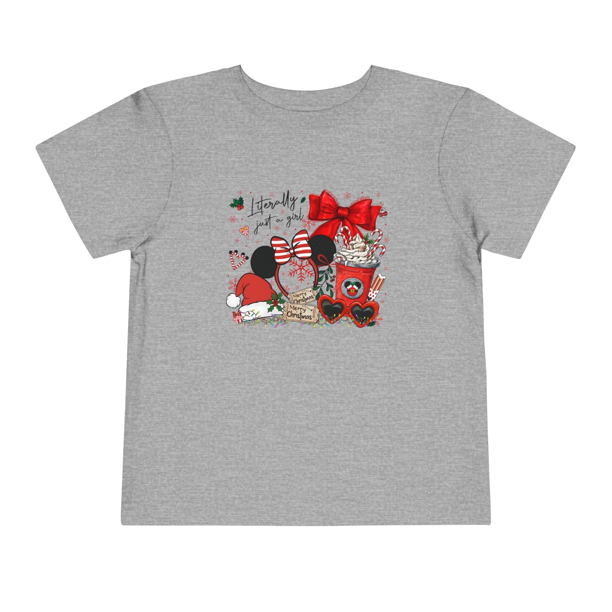 Toddler Tee — Cute Valentine Mickey Ears Coffee & Treats Design