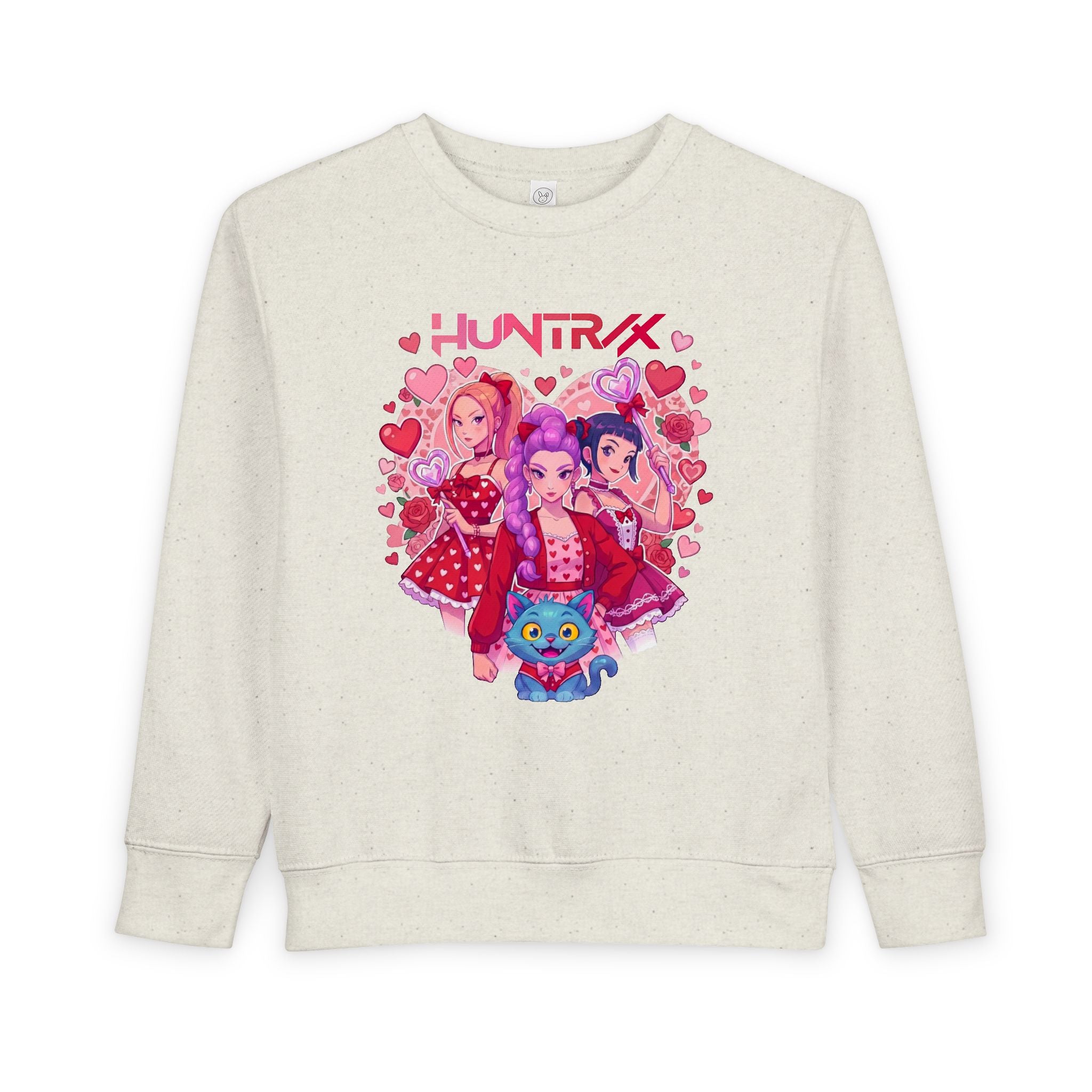 Toddler Sweatshirt — Pink Heart Huntrix