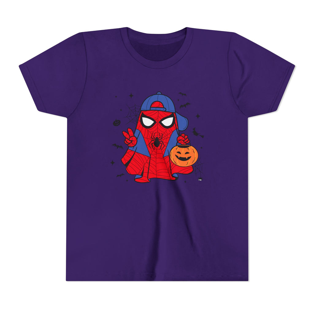 Kids Halloween Spider Superhero Tee – Cute Trick-or-Treat Pumpkin Design