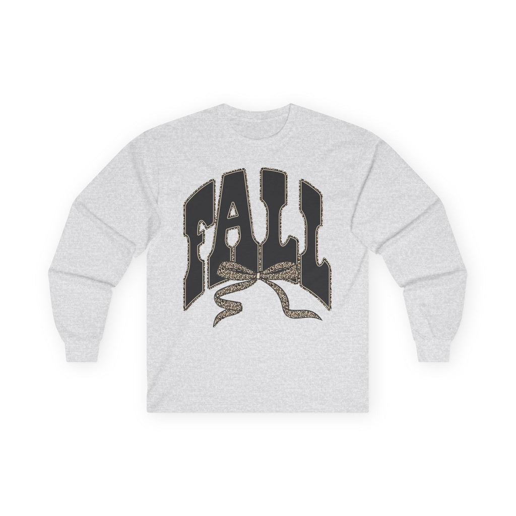 Fall Graphic Long Sleeve Tee — "FALL" Arch Design