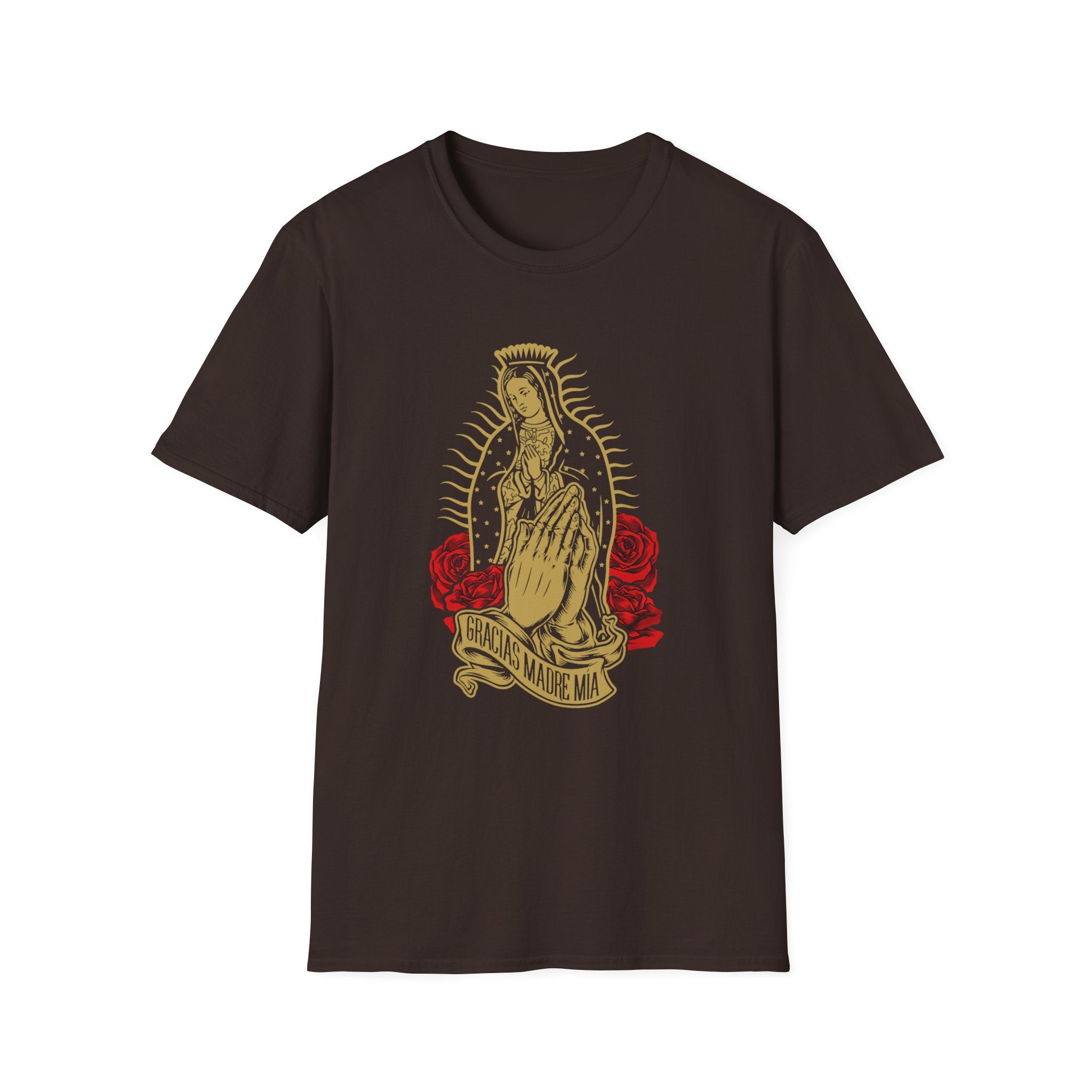 Our Lady of Guadalupe T-Shirt | Virgin Mary illustration, roses