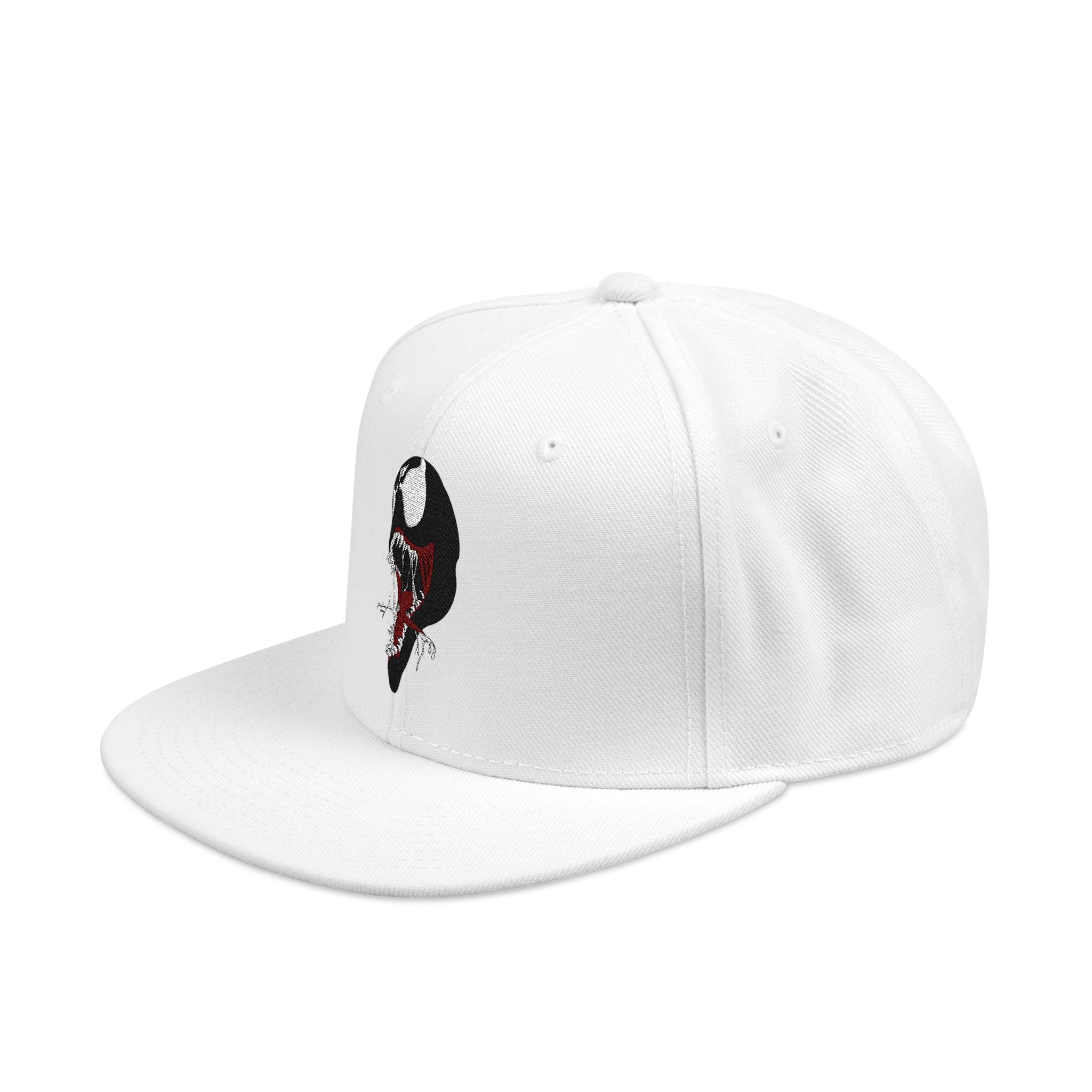 Embroidered Skull & Roses Snapback Hat — Gothic Streetwear Cap