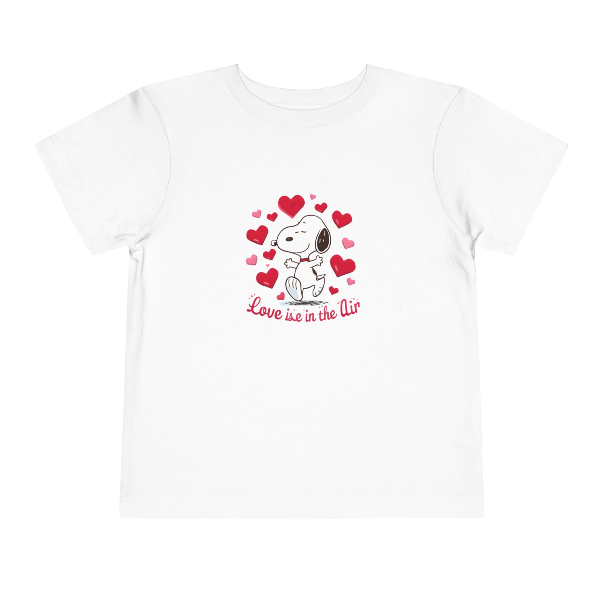 Toddler Tee — Cute Puppy “Love Is in the Air” Valentine Shirt