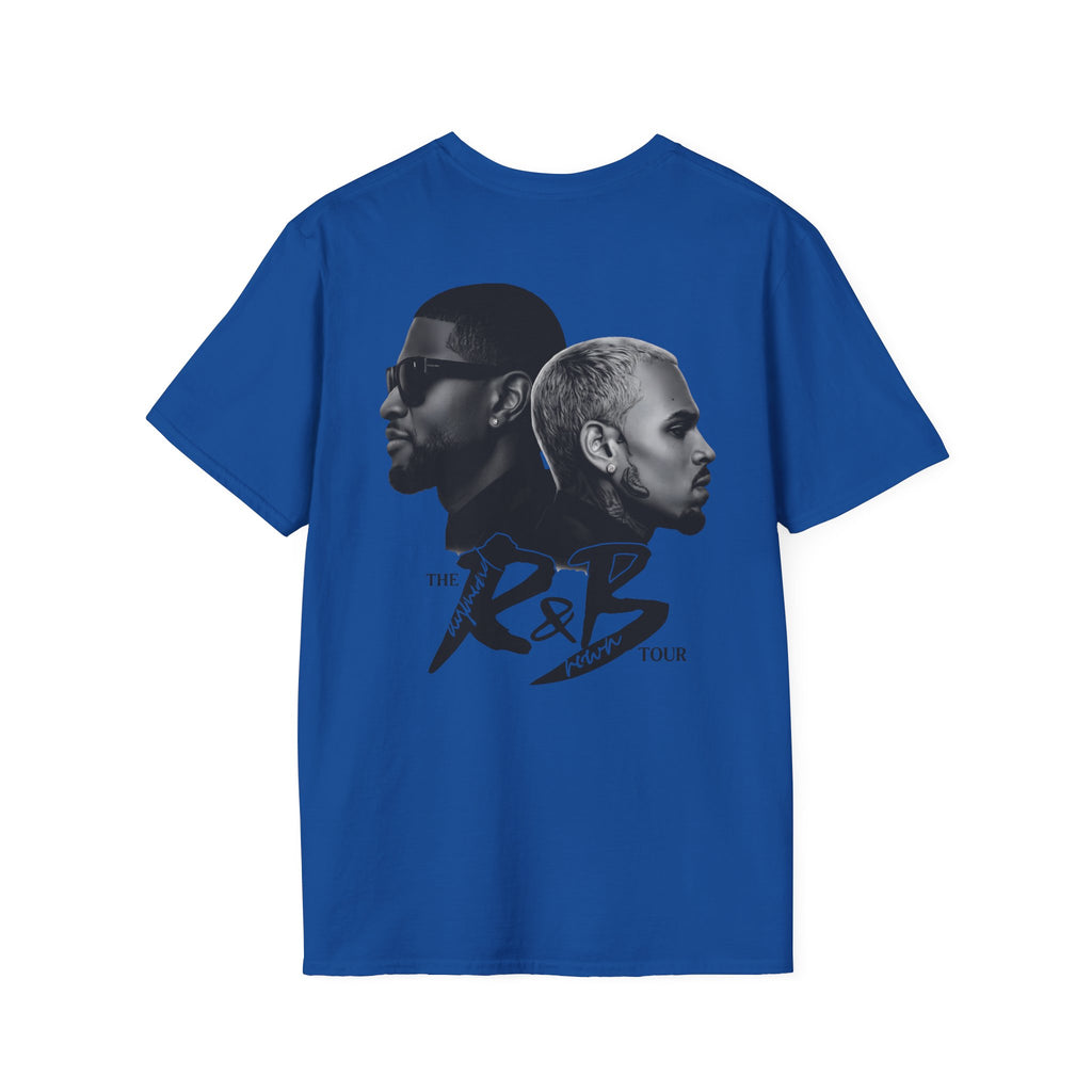 R&B Minimalist Logo T-Shirt — Retro Script Chest Print
