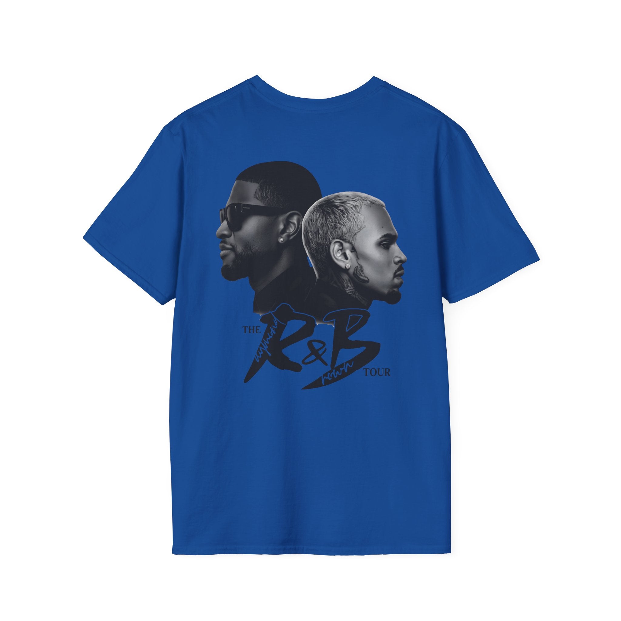 R&B Minimalist Logo T-Shirt — Retro Script Chest Print