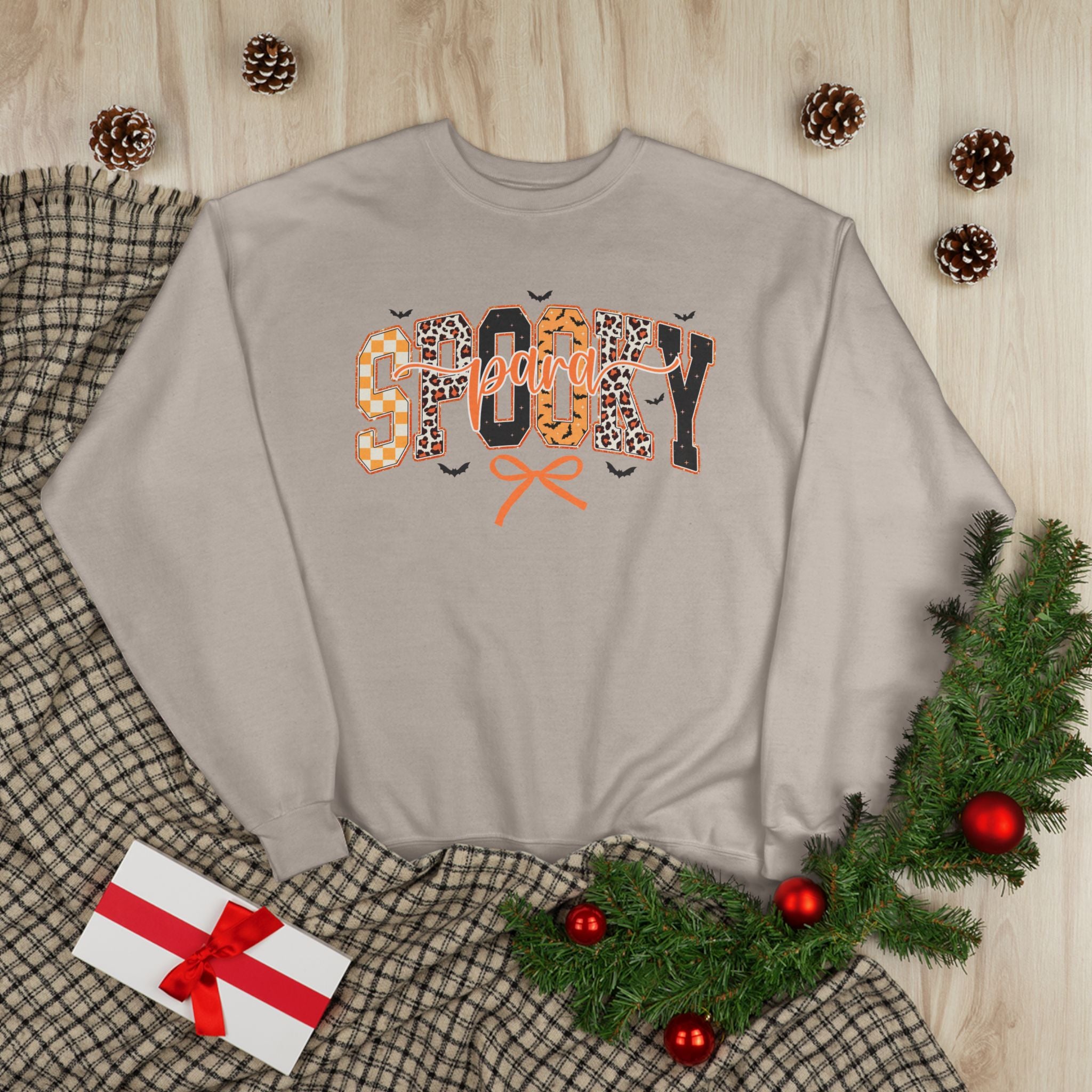 Spooky Leopard Halloween Crewneck Sweatshirt