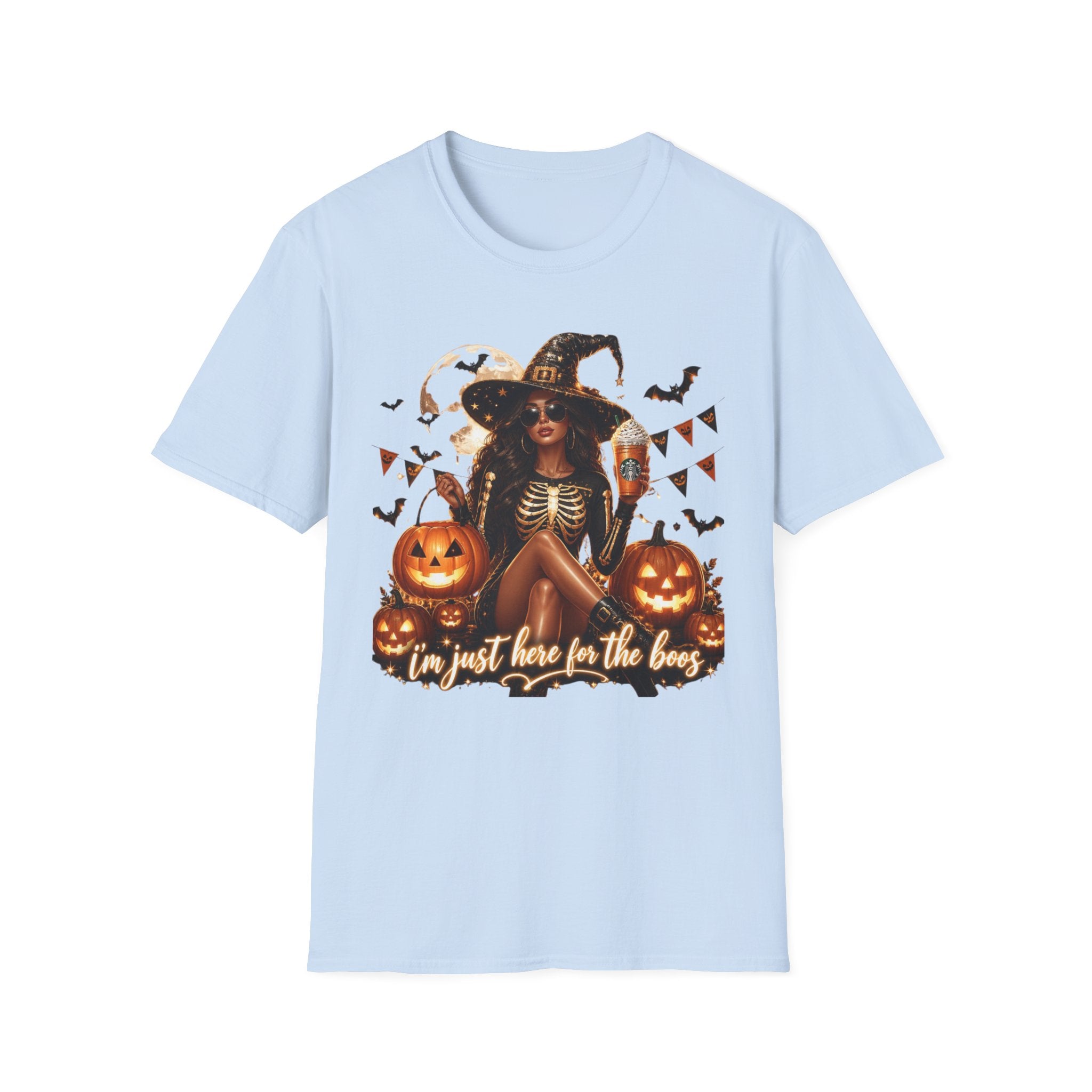 Halloween Witch T-Shirt — "And Just Here in the Boo" Graphic Tee