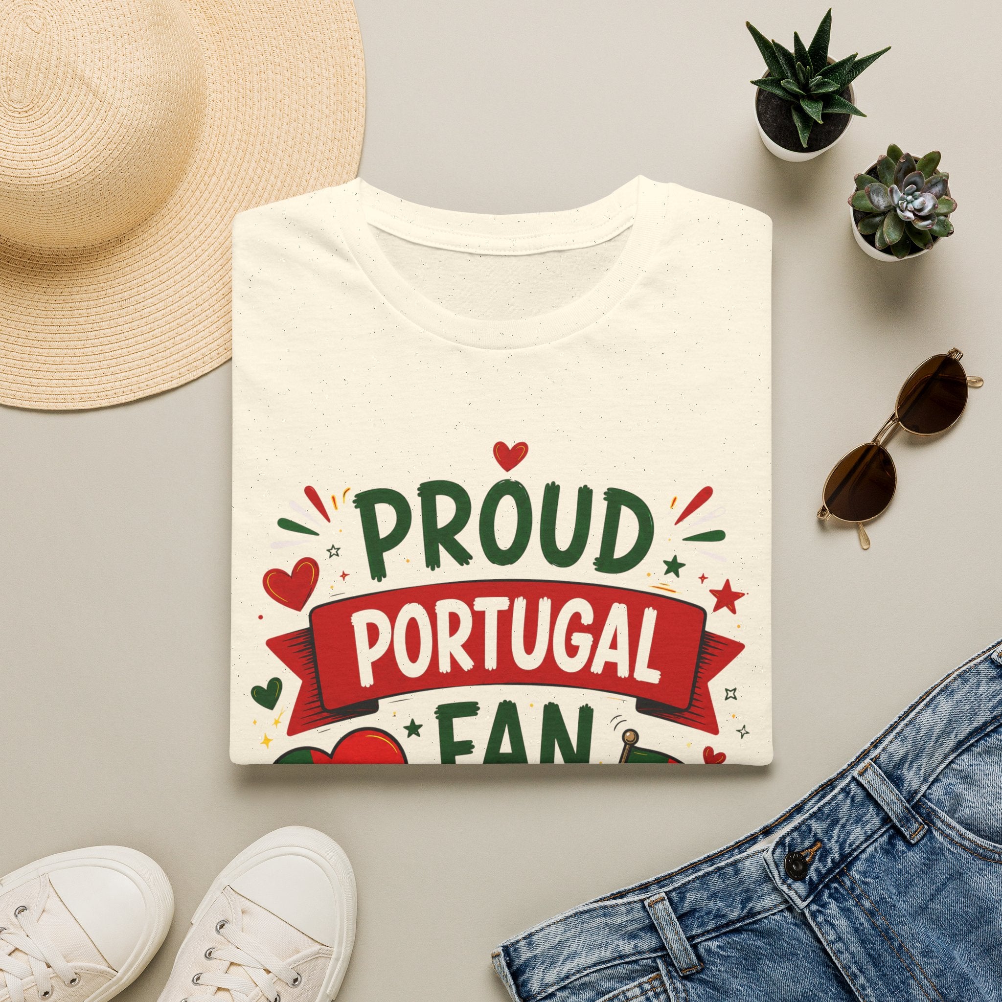 Portugal Fan T‑Shirt — Proud Portugal Fan Soccer Tee