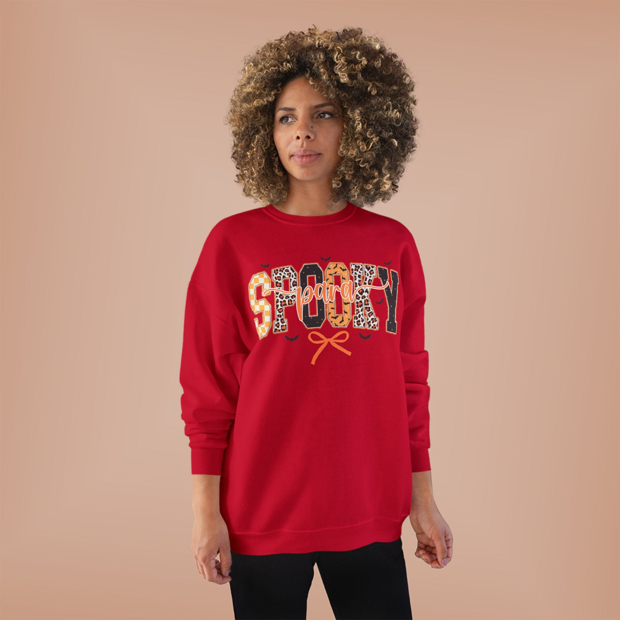 Spooky Leopard Halloween Crewneck Sweatshirt