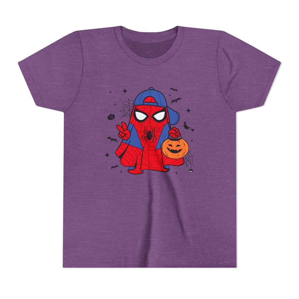 Kids Halloween Spider Superhero Tee – Cute Trick-or-Treat Pumpkin Design