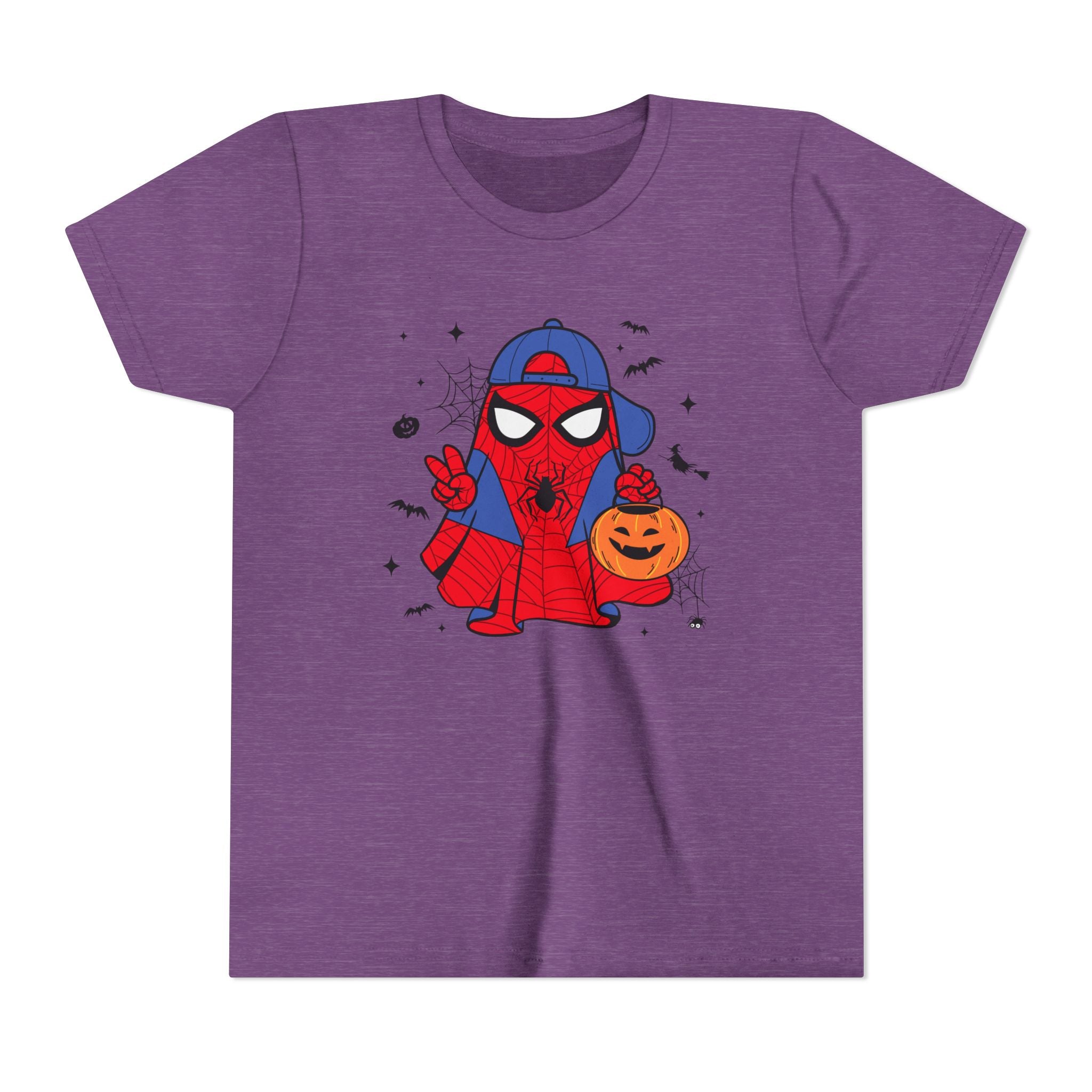 Kids Halloween Spider Superhero Tee – Cute Trick-or-Treat Pumpkin Design
