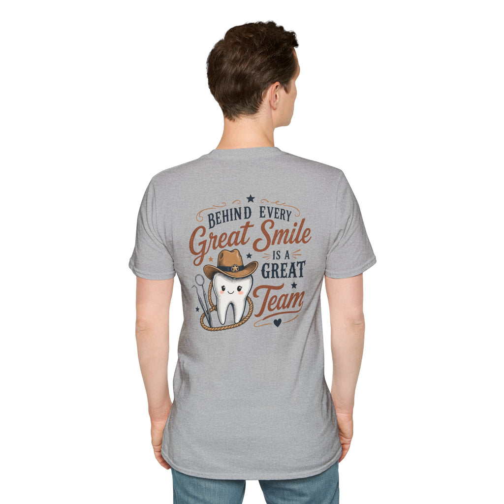 Cowboy Tooth Tee — Cute Western Dental Graphic T-Shirt