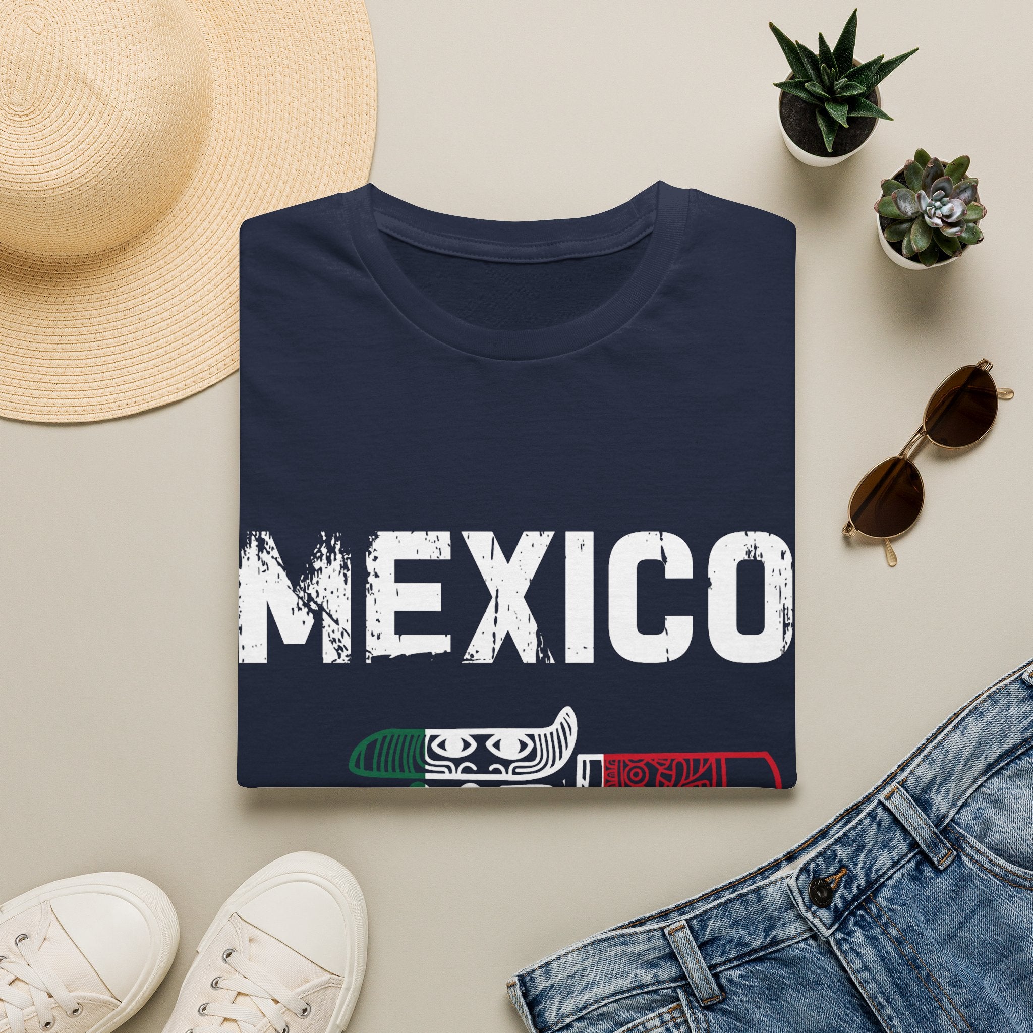 Mexico Flag Guitar T-Shirt — Mexican Pride Music Tee