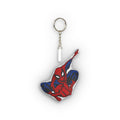 Mini Plush Keychain — Red & Blue Web-Slinger Design