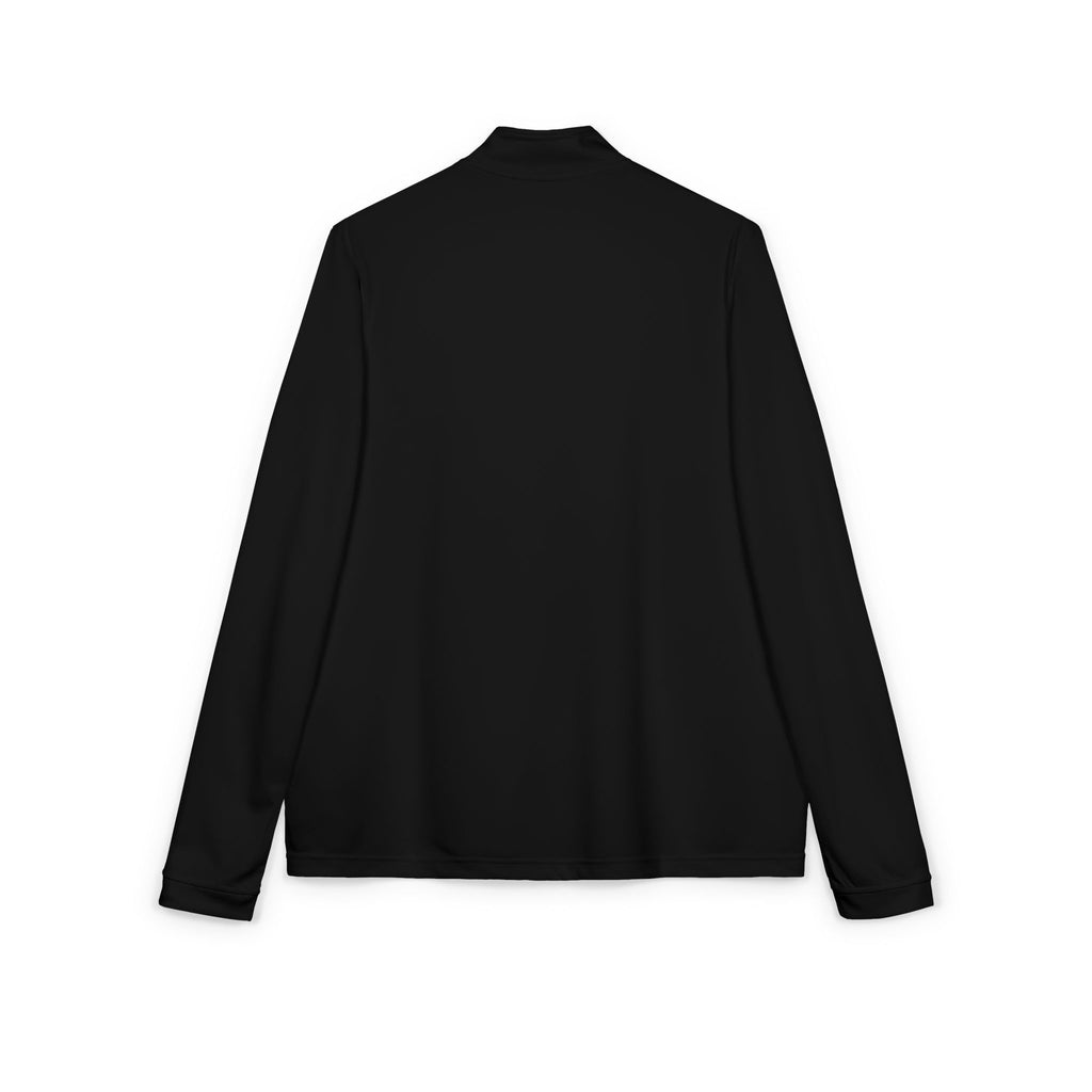 MAMA distressed block letters Quarter-Zip Pullover | Embroidered chest logo