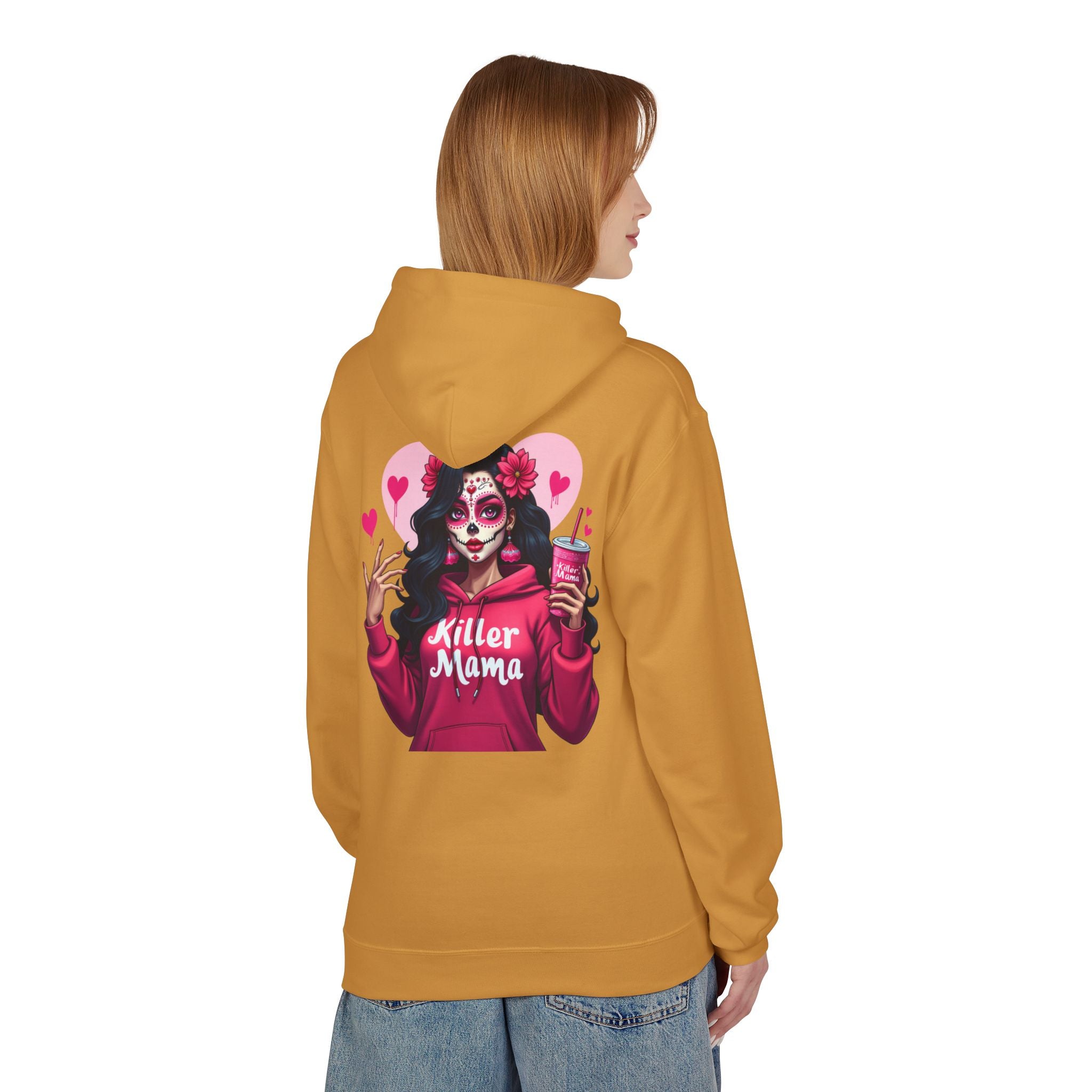 Killer Mama Hoodie — Day of the Dead Sugar Skull Mom Graphic Hoodie