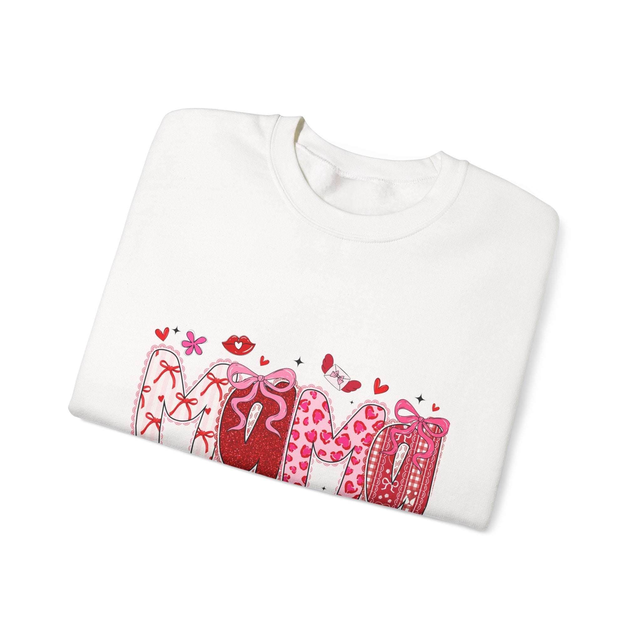 Heart Graphic Sweatshirt - Cute Valentine’s Day