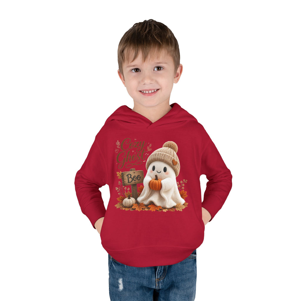 Toddler Hoodie – 'Cozy Ghost' Fall Halloween Pullover