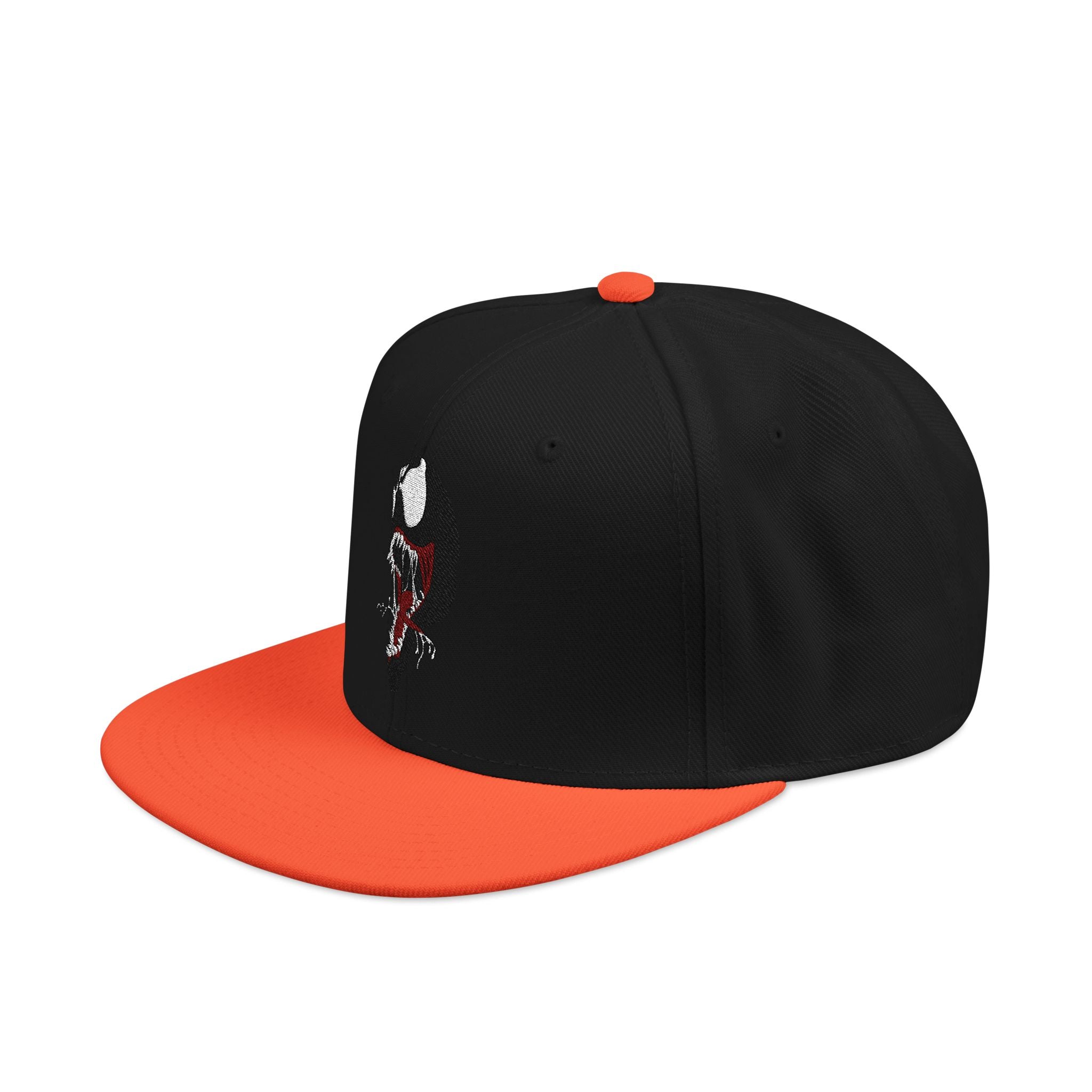 Embroidered Skull & Roses Snapback Hat — Gothic Streetwear Cap