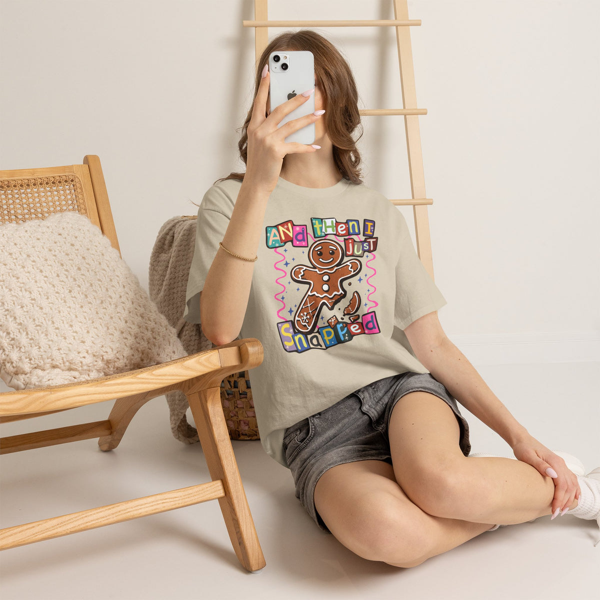 Gingerbread Cookie 'And Then I Just Snapped' Graphic Tee