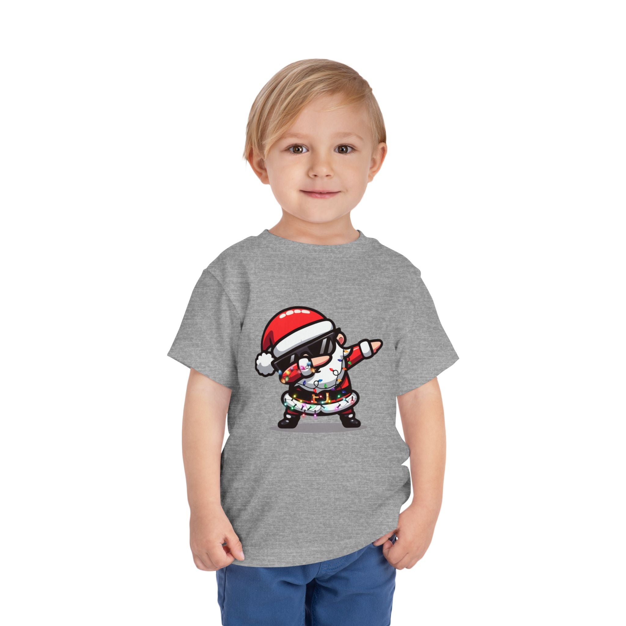 Toddler Tee — Dabbing Santa Holiday Kids Shirt