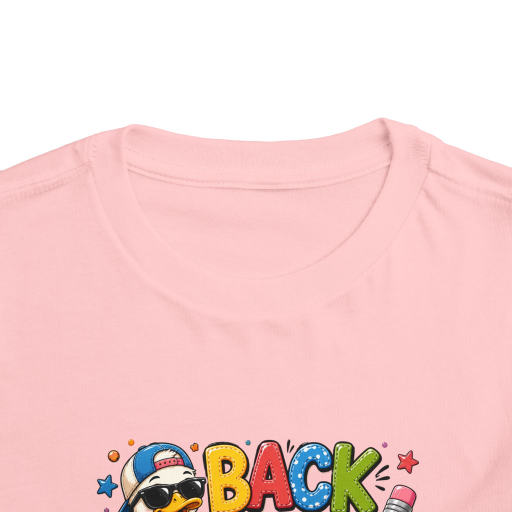 Back to School Toddler Tee — Cute Penguin School Bus Design