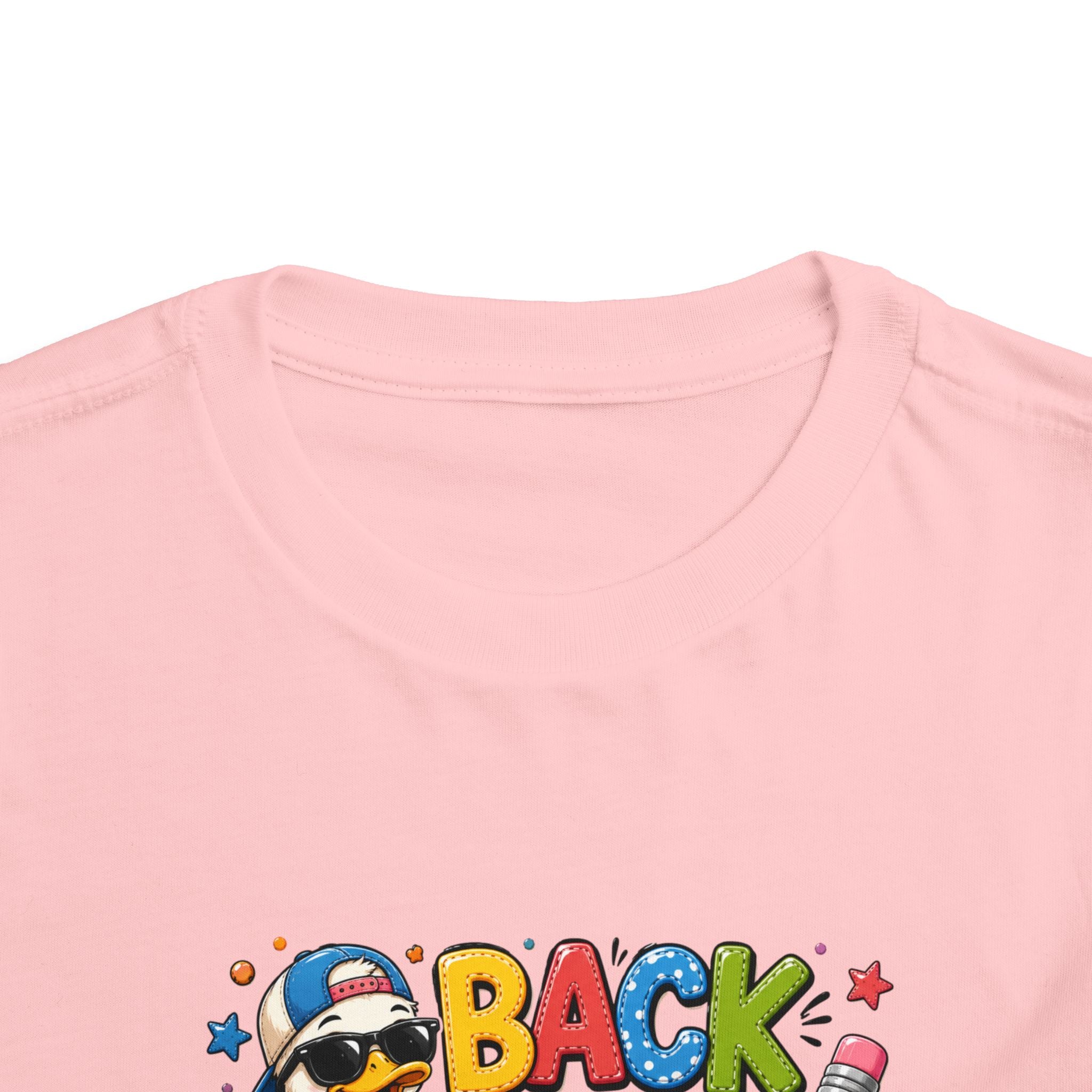 Back to School Toddler Tee — Cute Penguin School Bus Design