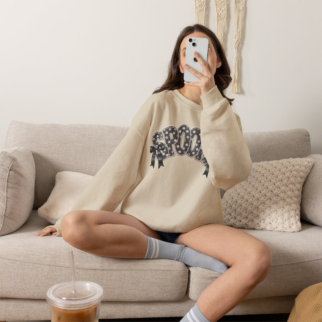Spooky Floral 'SPOOKY' Crewneck Sweatshirt