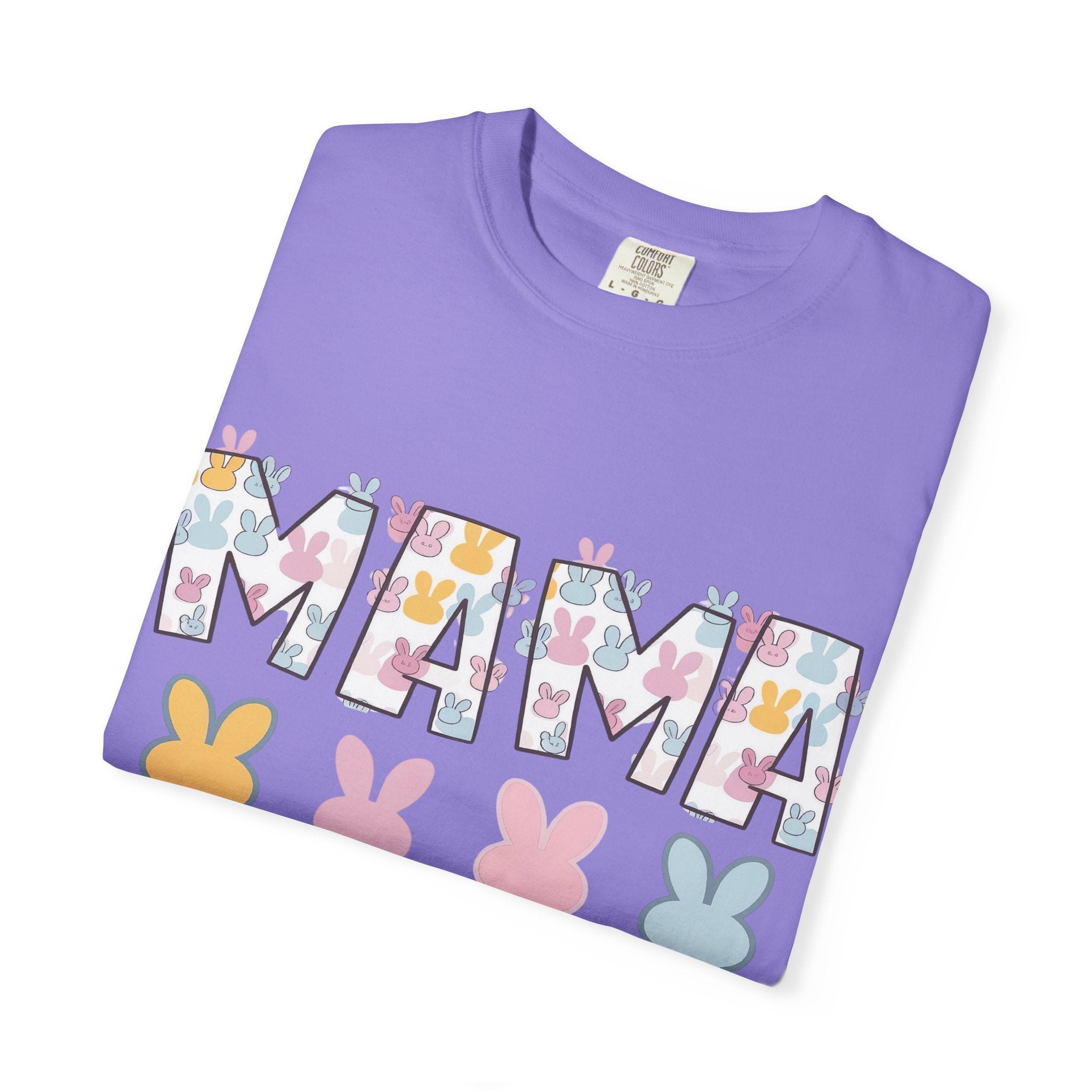 Mama Floral Peep Tee — Easter Bunny Pastel Mother's Day T-Shirt