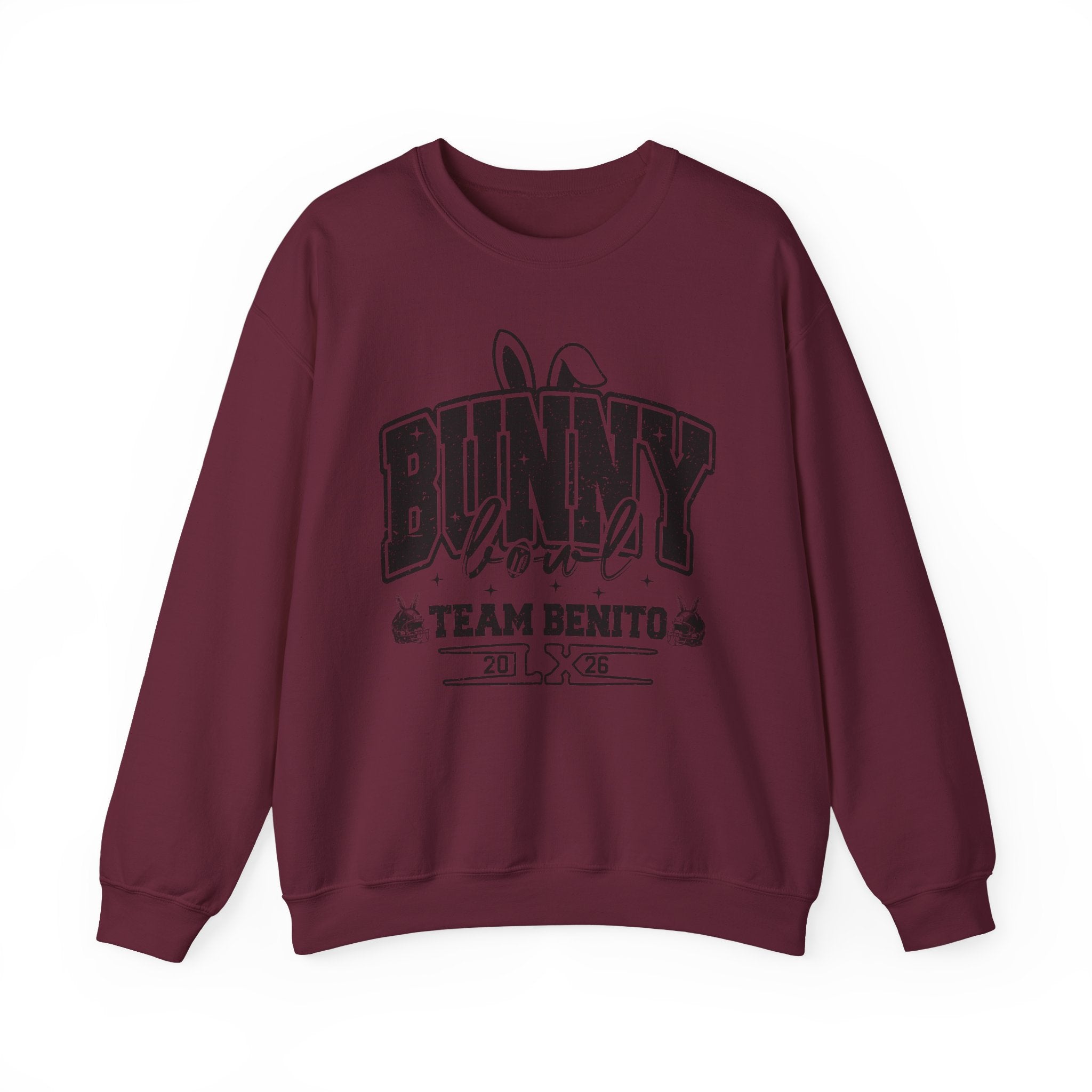 Bunny Lover Crewneck Sweatshirt — Team Benito Vintage Graphic