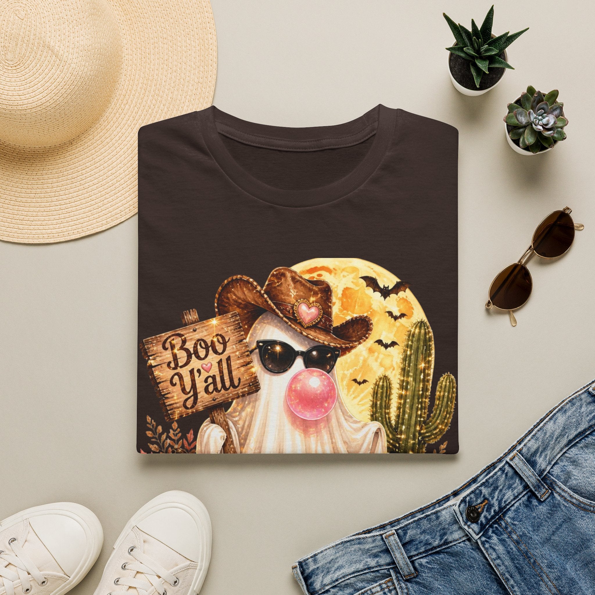 Halloween Gnome T-Shirt — 'Boo Y'all' Western Pumpkin Tee