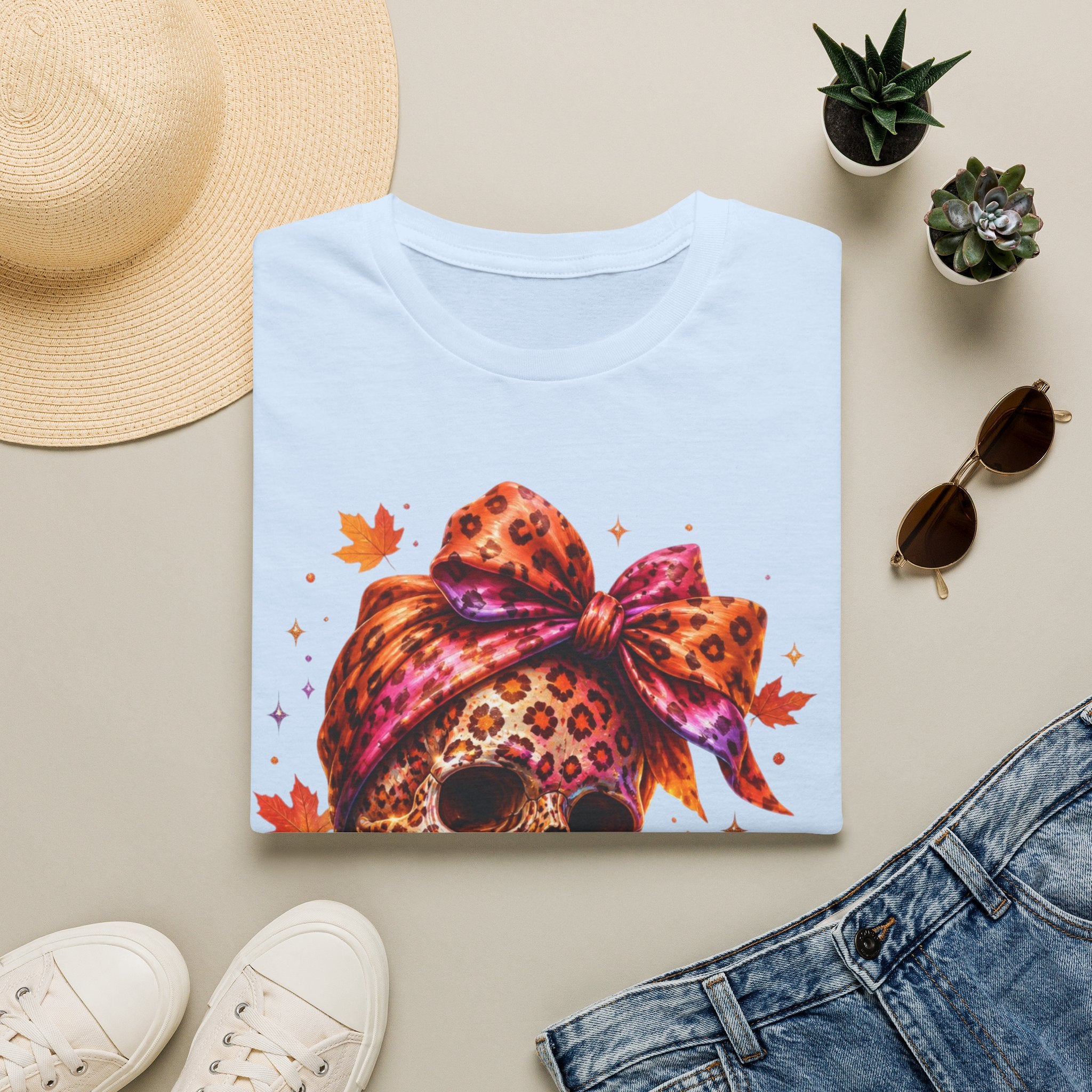 Spooky and Spicy Leopard Skull T-Shirt