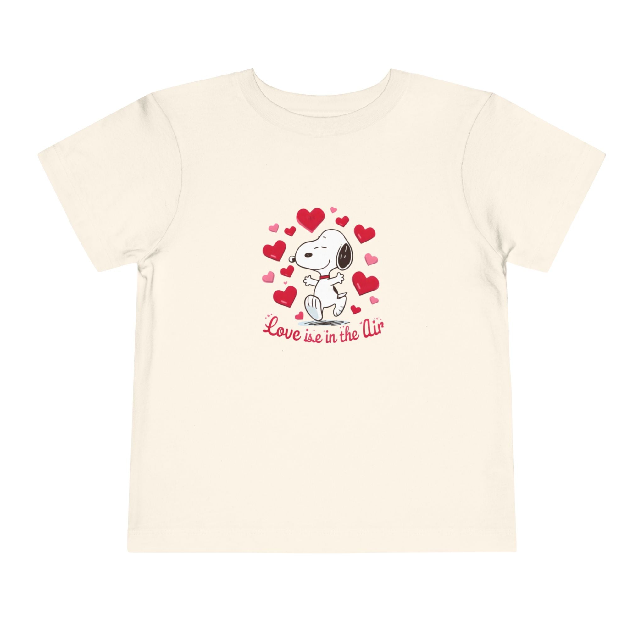 Toddler Tee — Cute Puppy “Love Is in the Air” Valentine Shirt