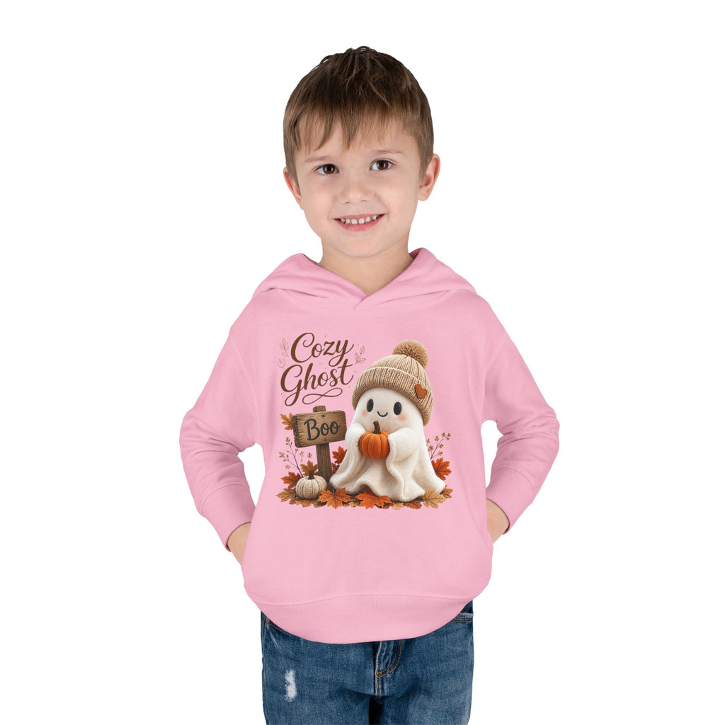 Toddler Hoodie – 'Cozy Ghost' Fall Halloween Pullover