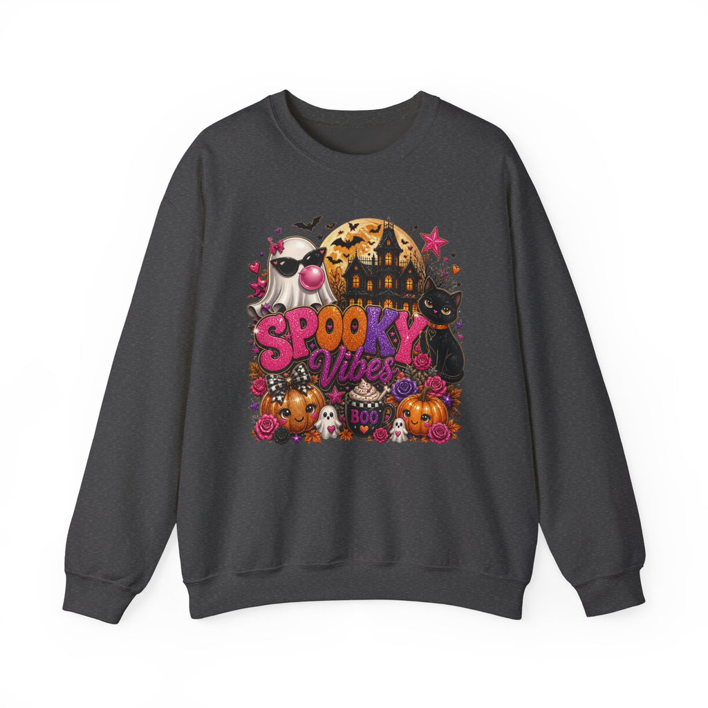 Sweatshirt — "Spooky Vibes" Halloween Graphic Crewneck