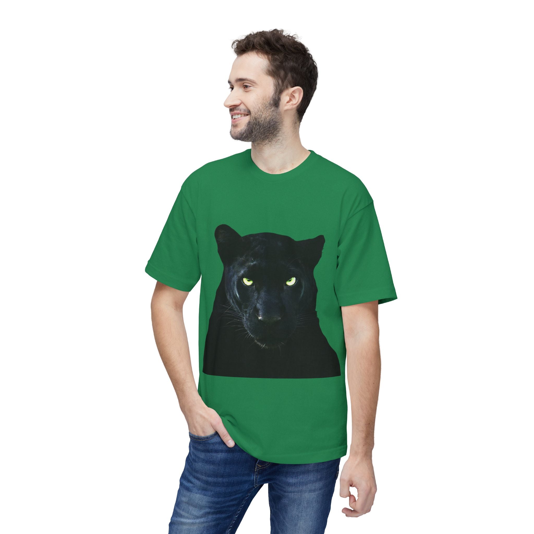 Black Panther Portrait T-Shirt — Bold Cat Graphic Tee