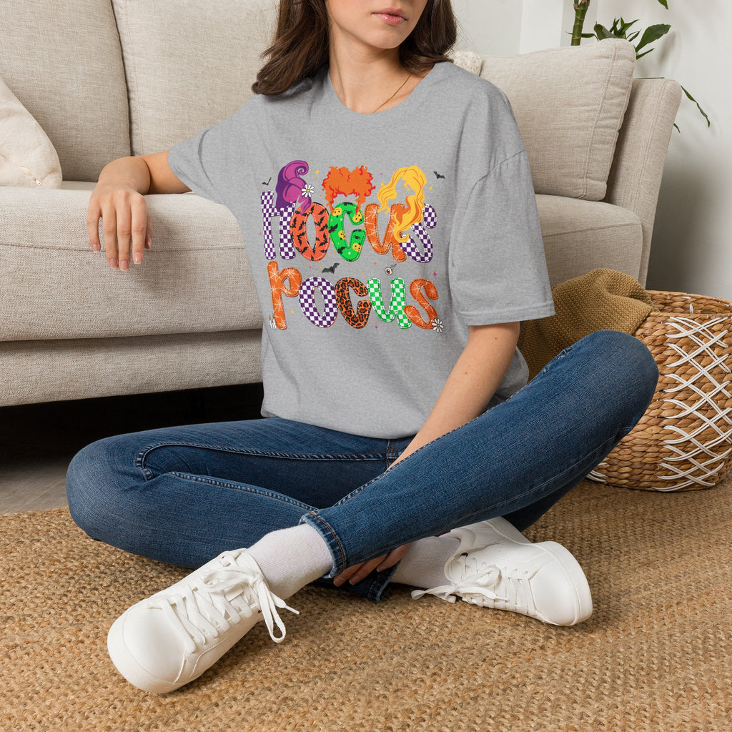 Hocus Pocus Halloween T‑Shirt — Colorful Witch Sisters Movie Tribute