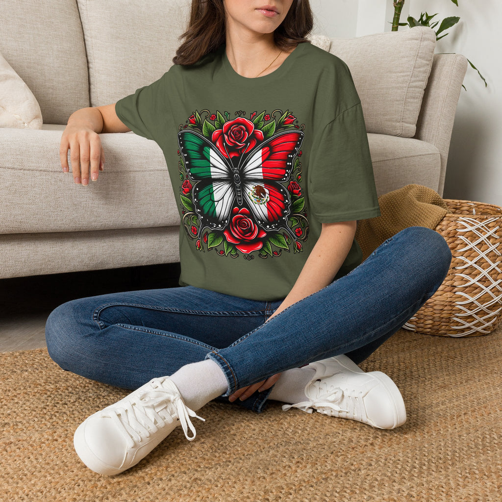 Mexican Flag Butterfly T-Shirt — Rose & Eagle Graphic Tee
