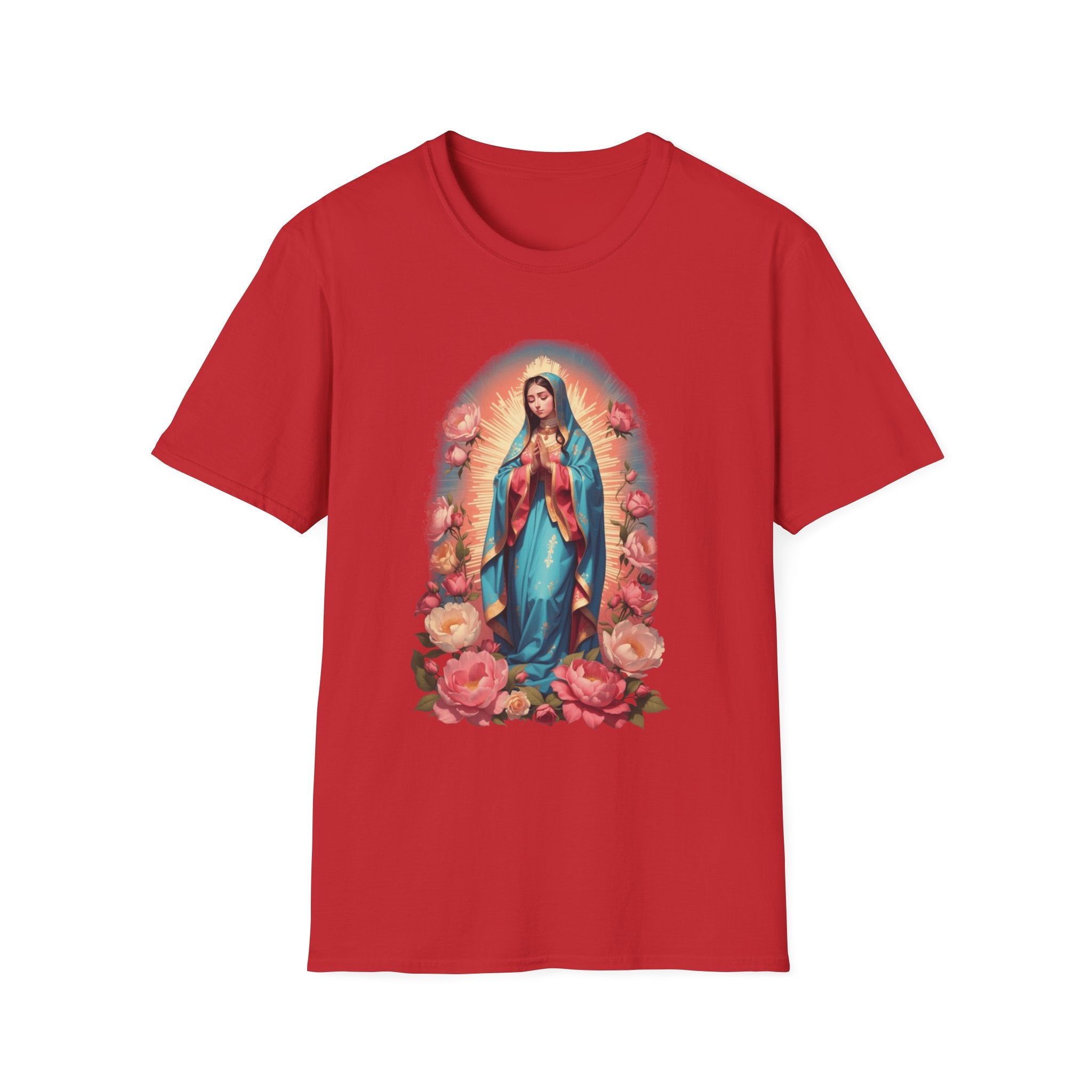 Virgin Mary Pray T-Shirt – Religious Catholic Tee with Colossians 4:2