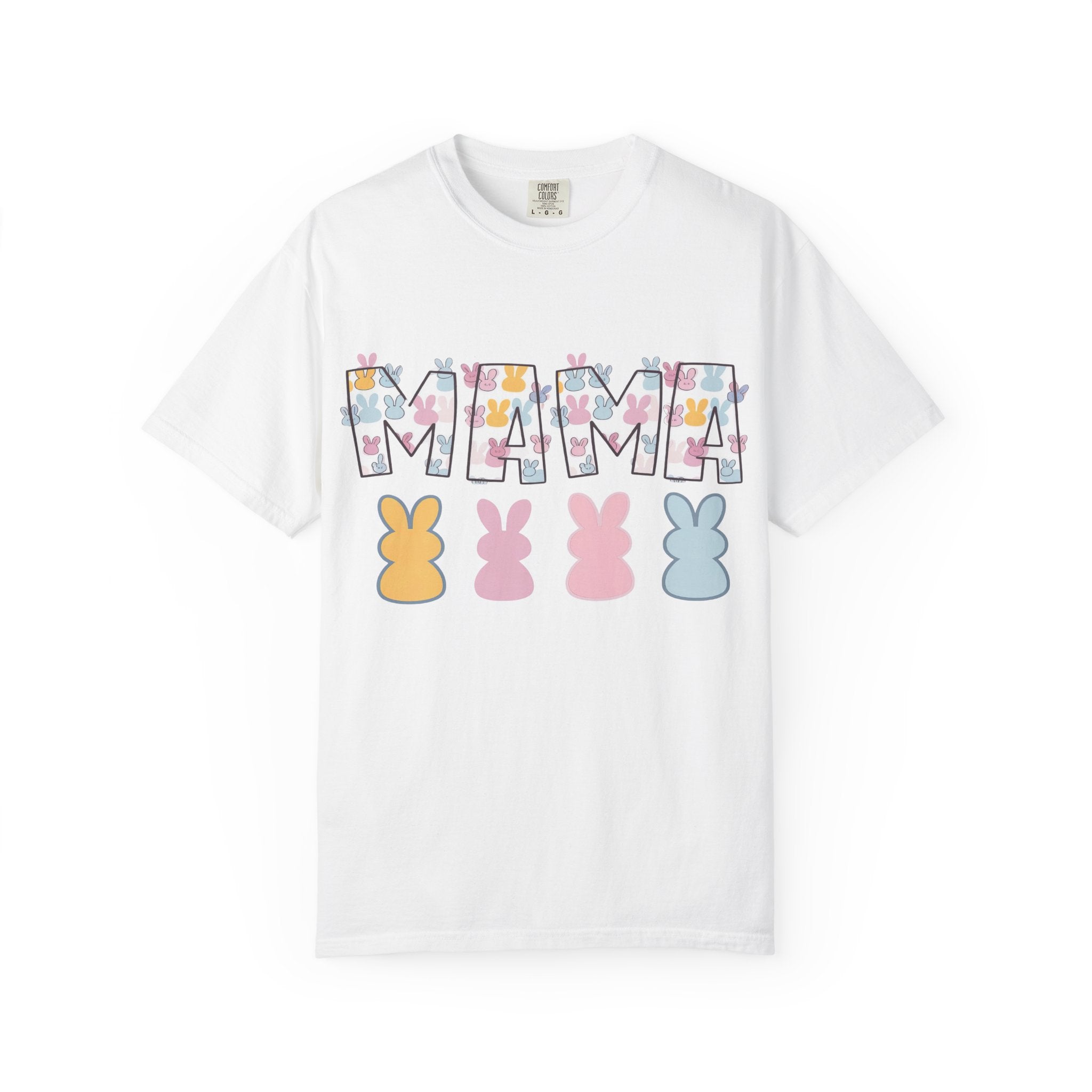 Mama Floral Peep Tee — Easter Bunny Pastel Mother's Day T-Shirt